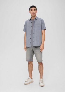 s.Oliver Kurzarmhemd Regular: Hemd mit Dobby-Struktur