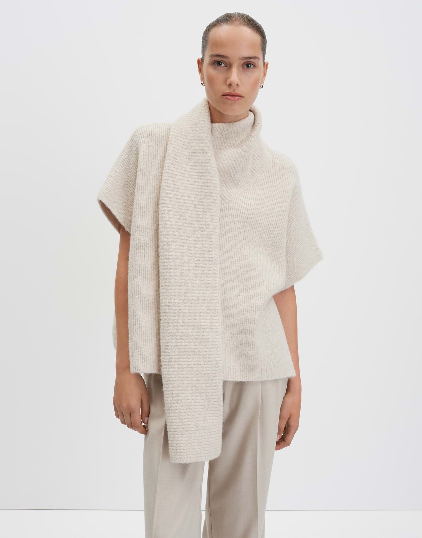 someday Poncho BOLANA Poncho mit angeschnittenen Schaldetail