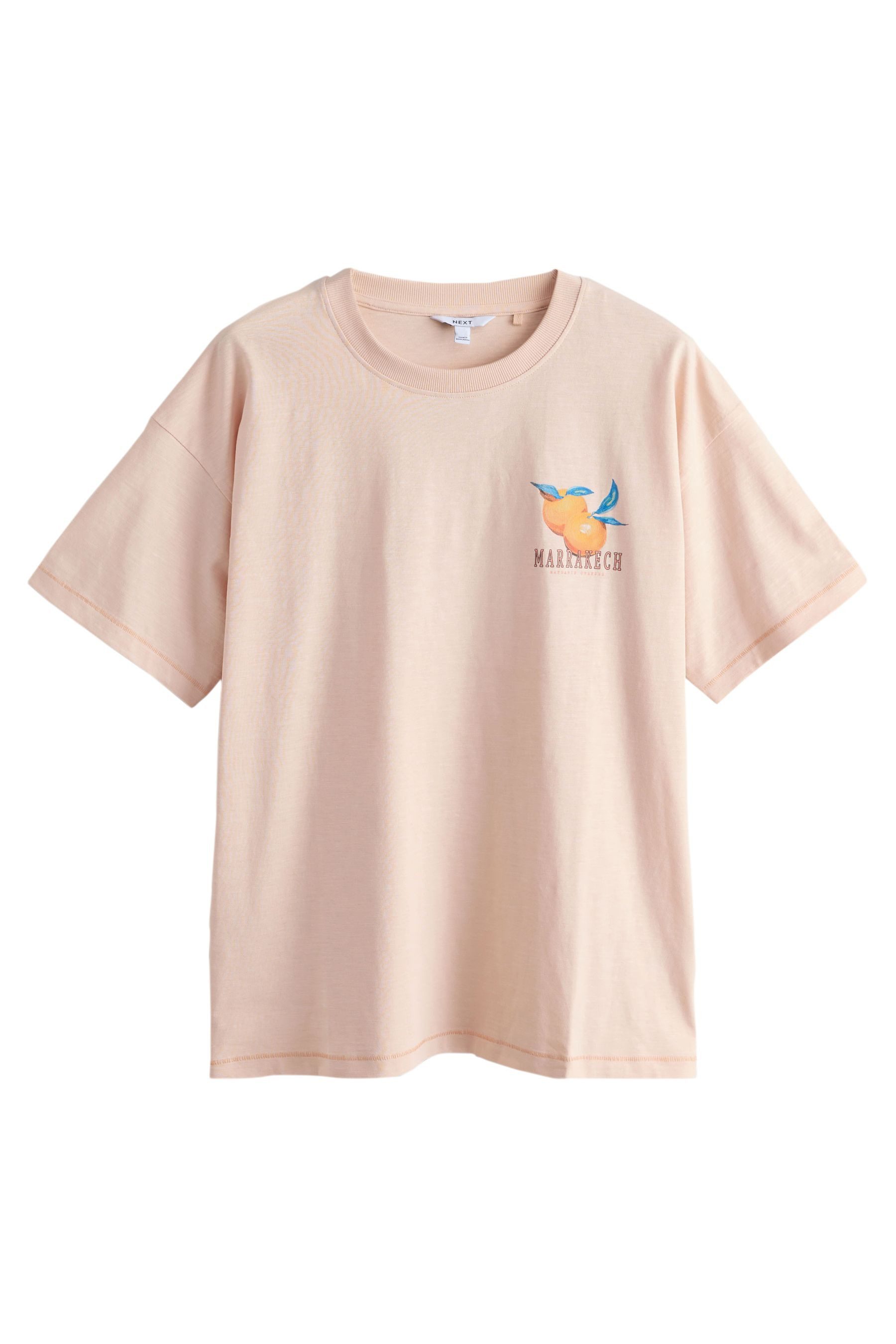 Next Strandshirt Strand-T-Shirt mit Grafik-Print (1-tlg)