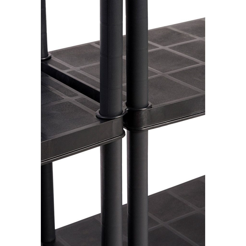 Kreher Schwerlastregal 'Optimo' mit 5 Böden in Schwarz, 1-tlg.