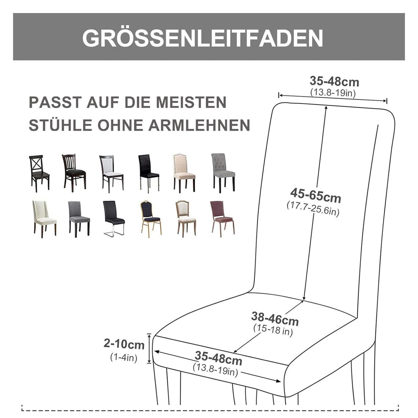 OKWISH Stuhlhusse 4er-Set Samt Stuhlhussen Esszimmer Stuhlbezug Stuhlüberzu günstig online kaufen