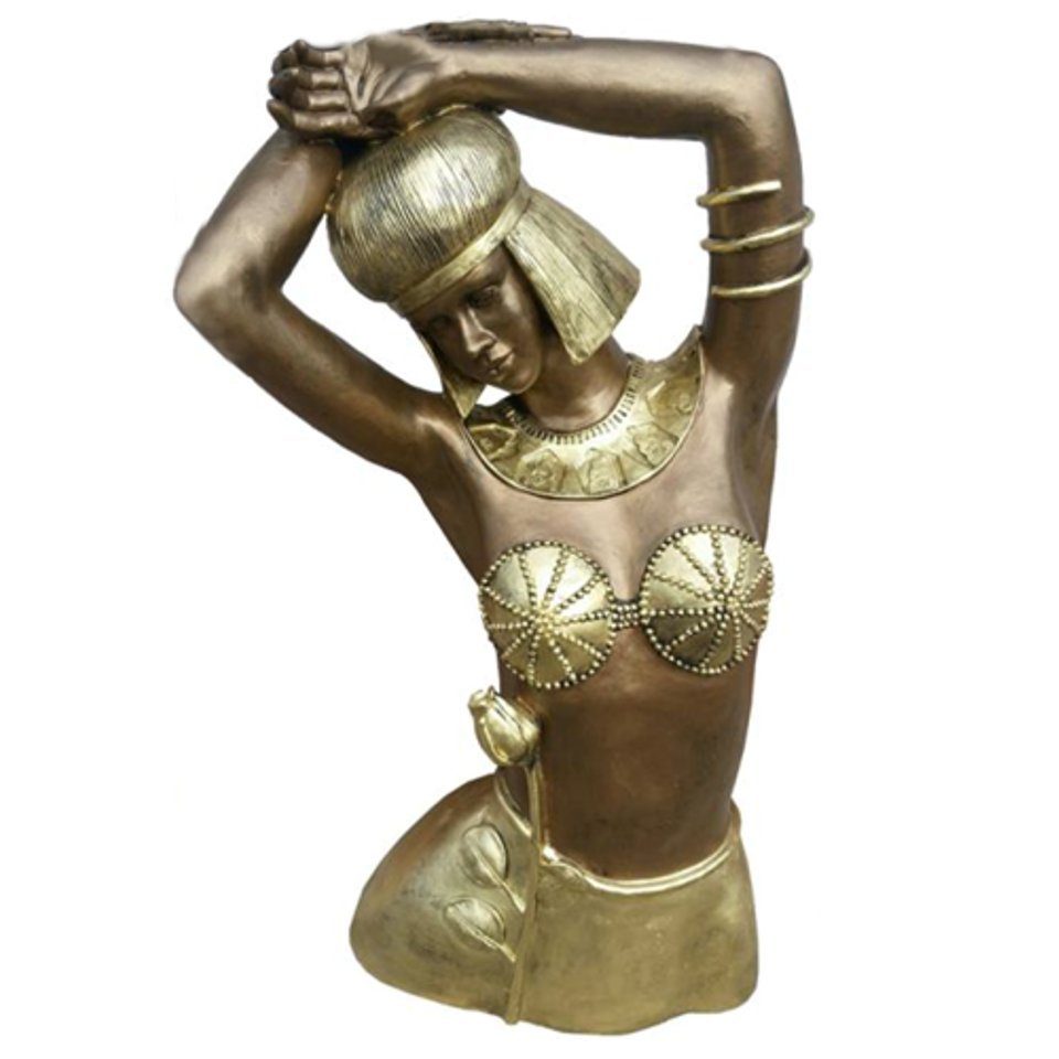 JVmoebel Dekofigur Skulptur Ägyptische Frau Tänzerin Statuen Figuren Büste Körper