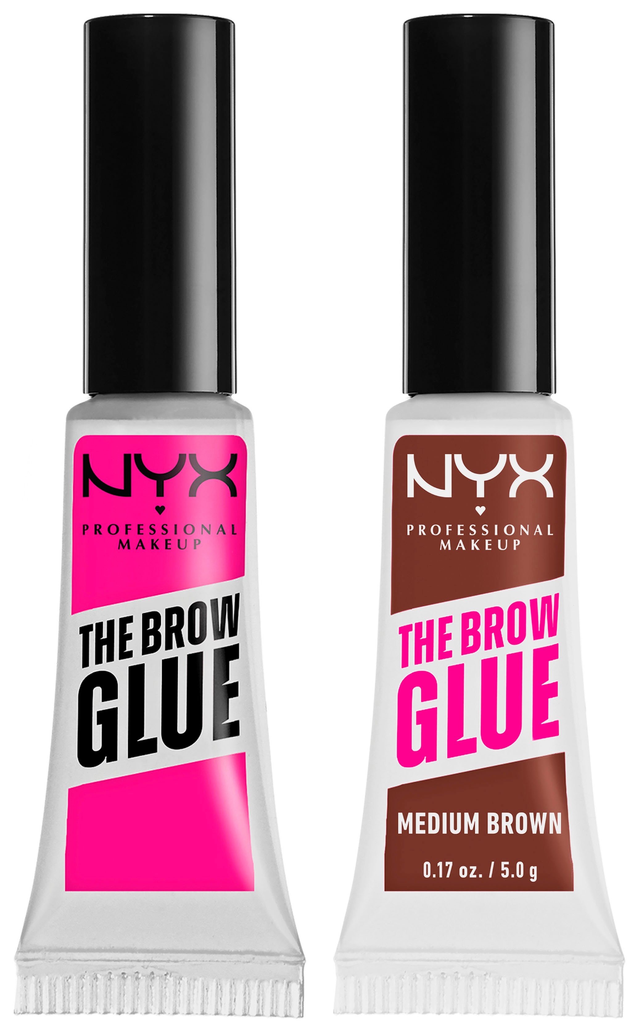 Finish Duo, Brow Professional Gel, NYX Makeup Glue Stick Kosmetik-Set Textur NYX deckend