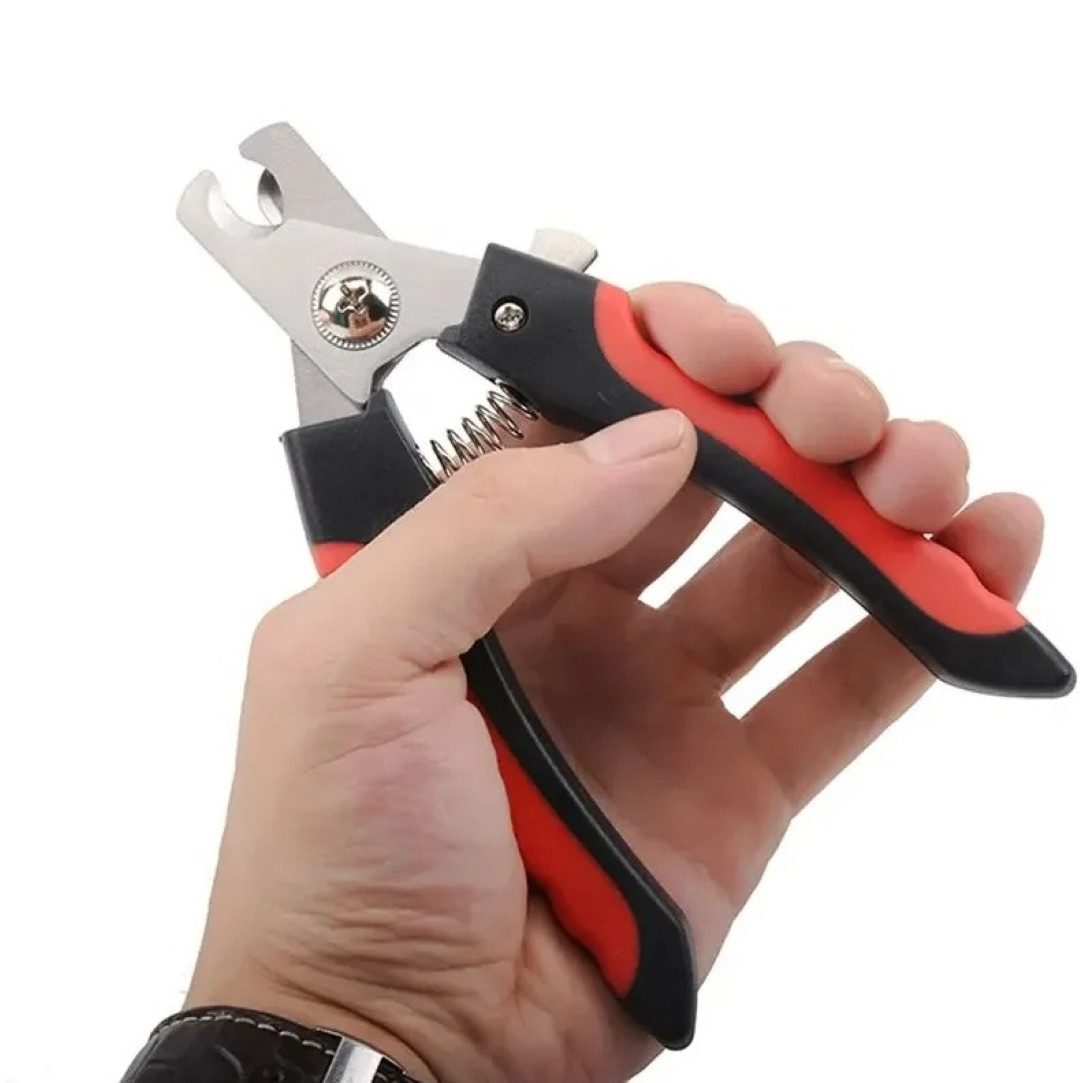 NUXIE Dog Krallenschneider Edelstahl Nagelschneider für Hunde und Katzen mit Schloss, (Ideal für präzise Haustier-Nagelpfelge zu Hause, 1-tlg., Hundeschere, Katzenschere, Nagelknipser), Sicherheitsverschluss für sichere Haustier-Nagelpflege.