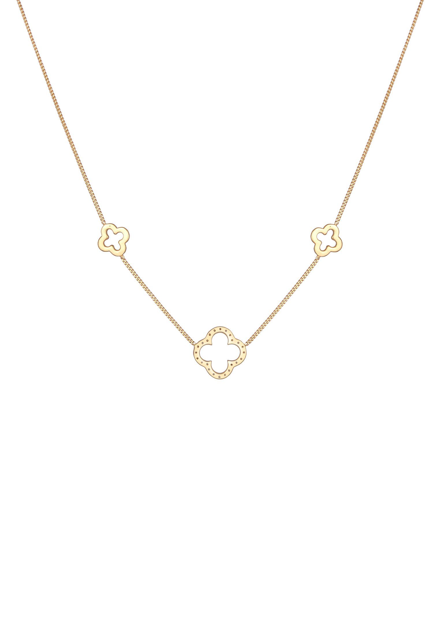Elli Kette mit Anhänger Kleeblatt Glück günstig online kaufen