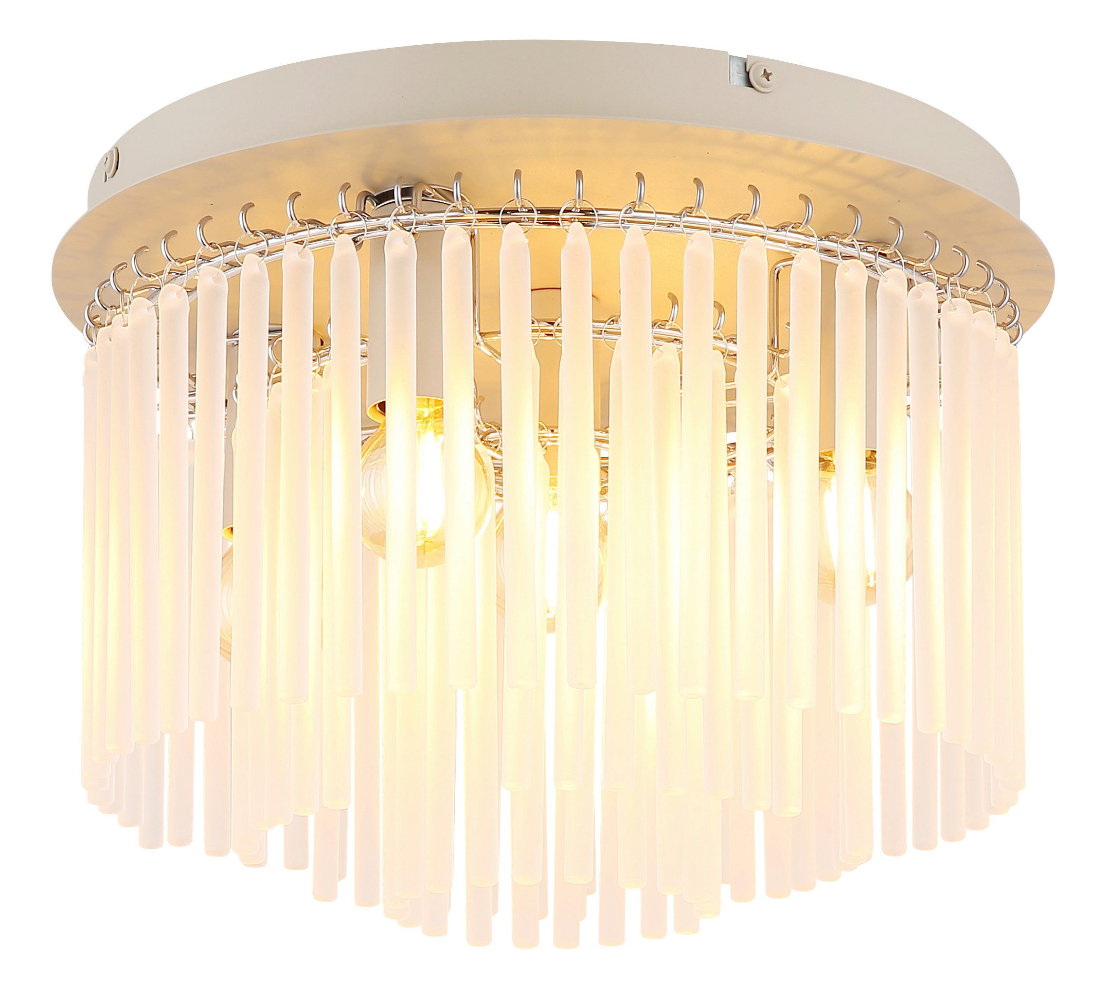 GLOBO LIGHTING Deckenleuchte GORLEY, ohne Leuchtmittel, Deckenleuchte für Wohn- & Esszimmer Glasstäbe