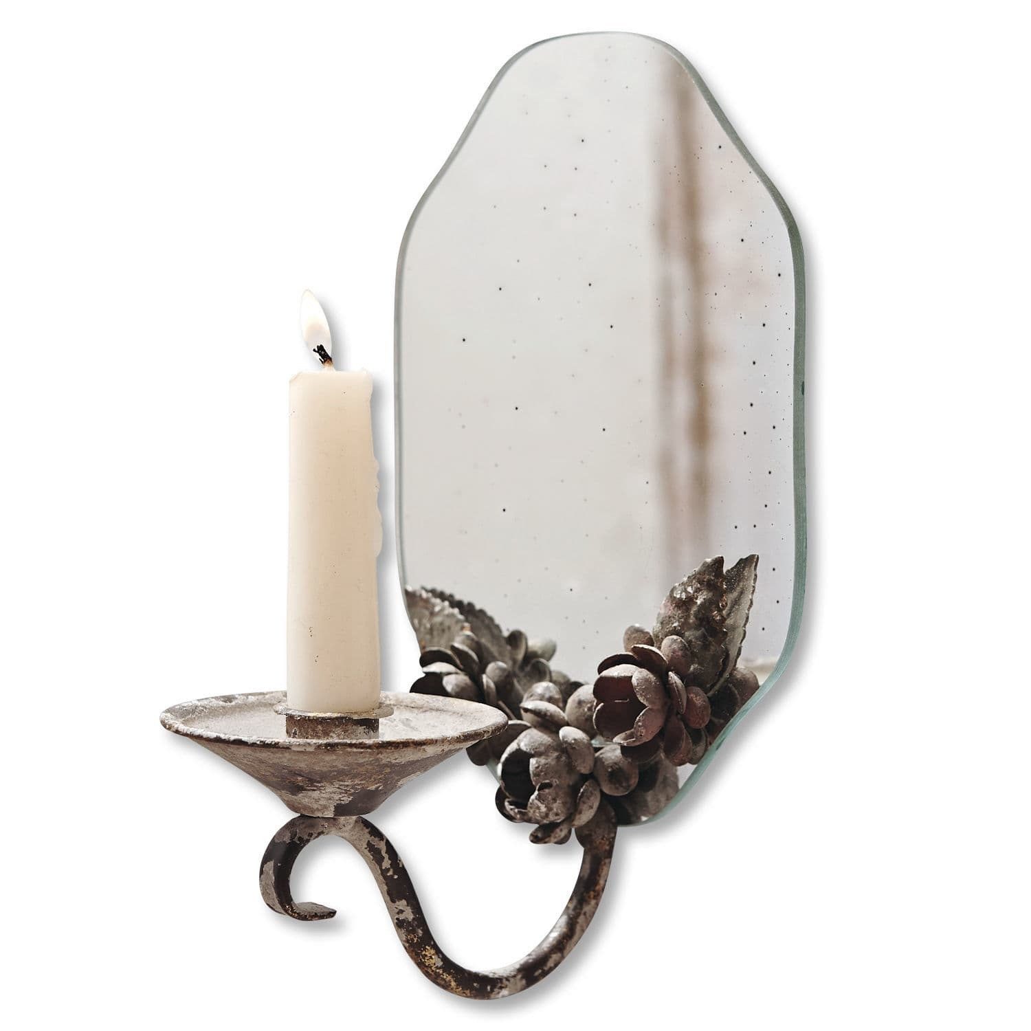 Mirabeau Kerzenständer Wandkerzenhalter Porcia antikgrau günstig online kaufen
