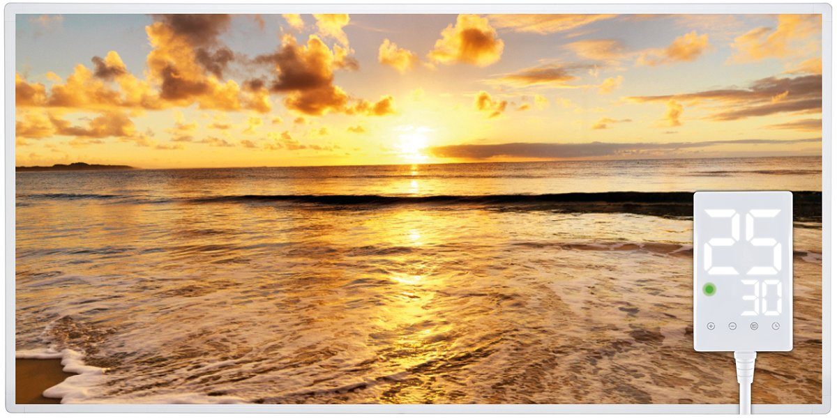 Heidenfeld Infrarotheizung HF-HP105 Strand 1 Elektroheizung inkl. Thermosta günstig online kaufen