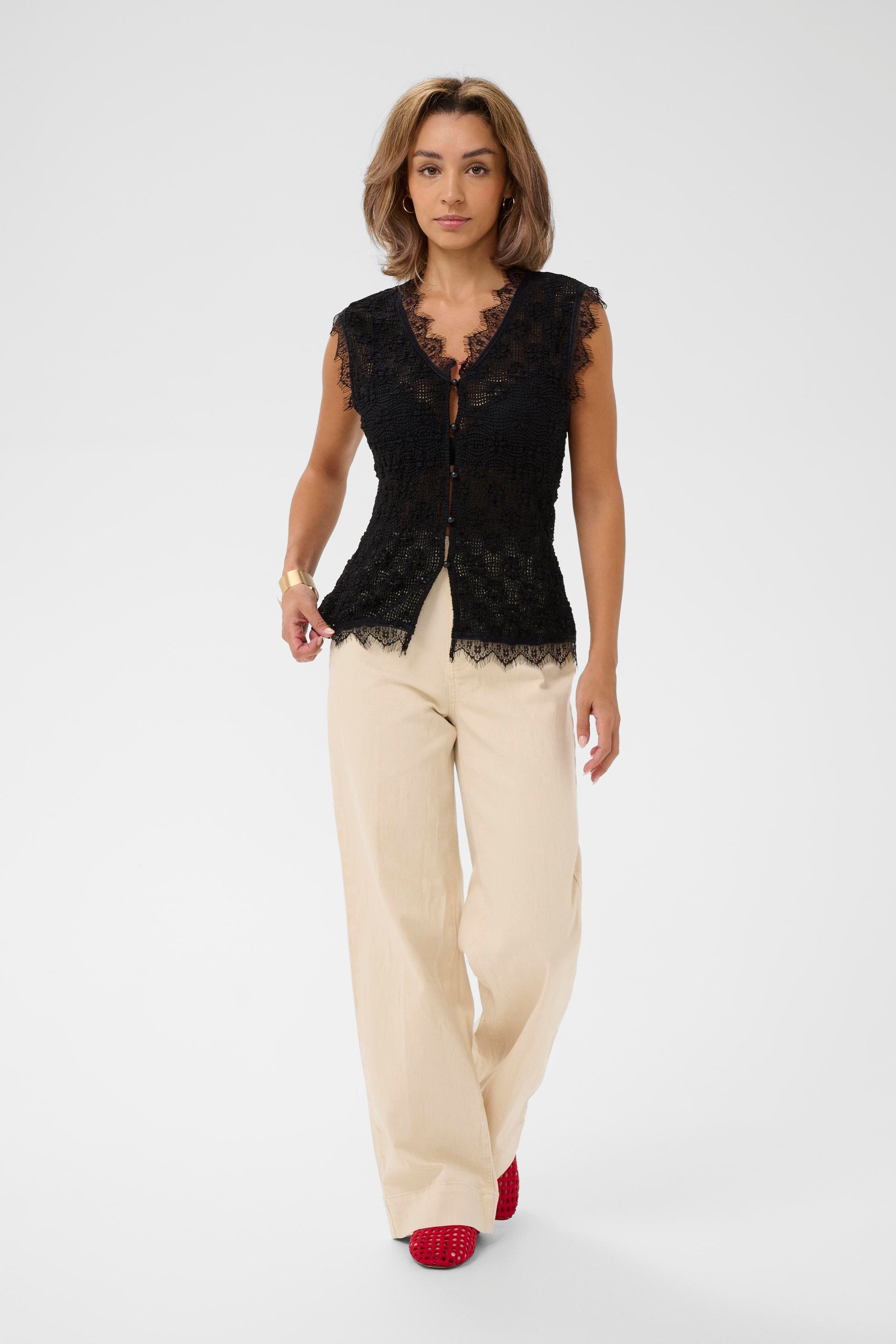 Cream Kurzarmbluse Kurzarm-Bluse CRMakki