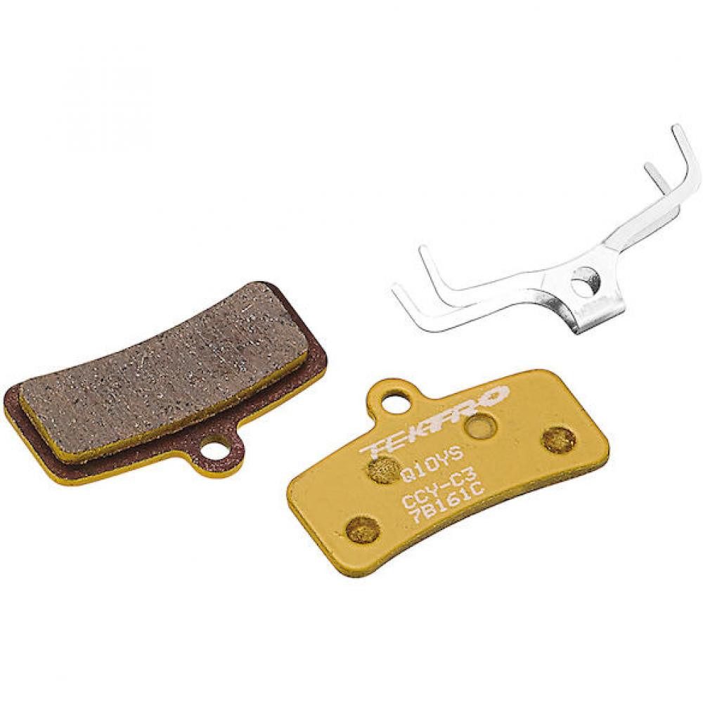 Tektro Bremsbelag TEKTRO Bremsbeläge Disc Overall Balance / 4-Kolben Gold - starke Perfo