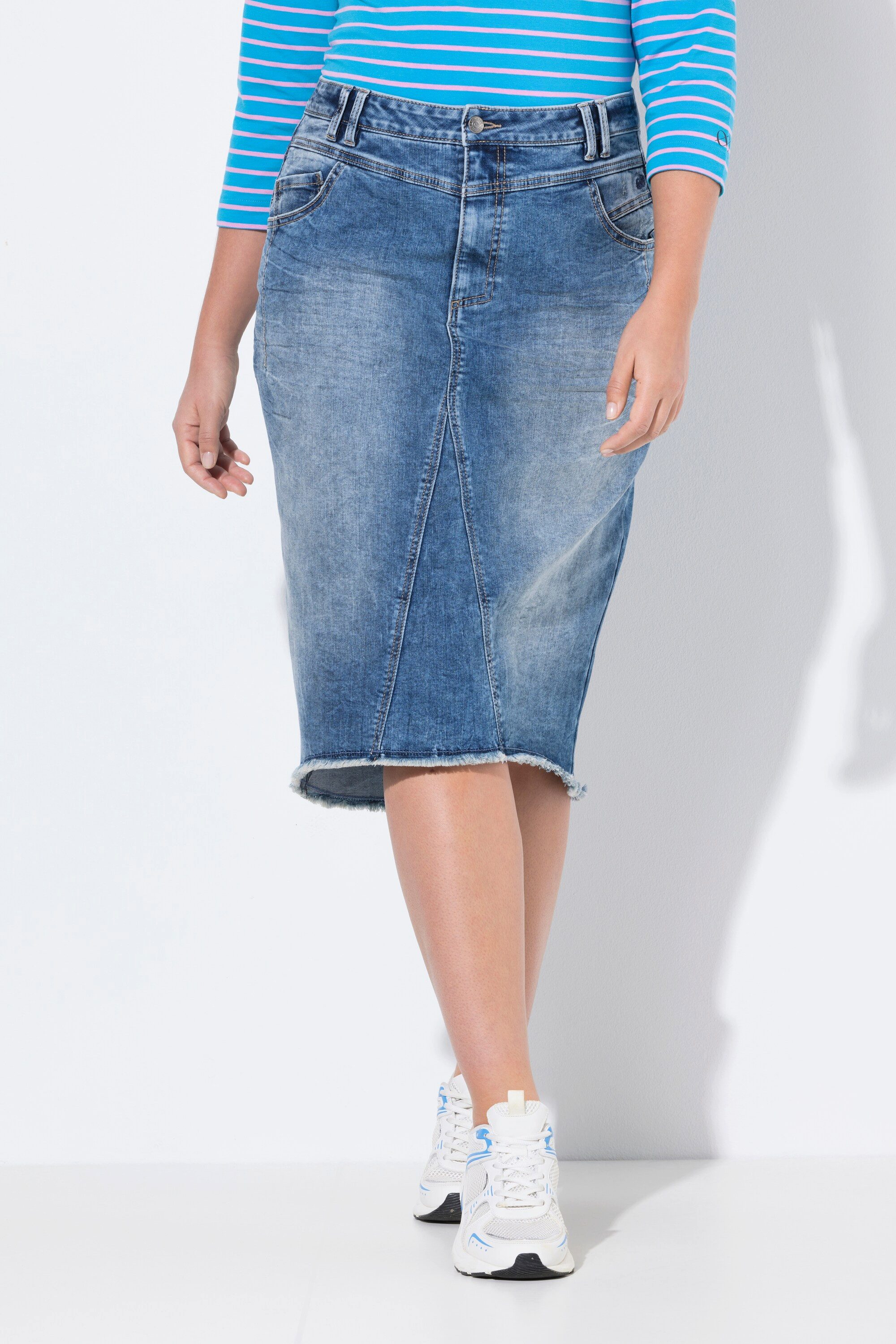 Jeansrock Jeansrock 5-Pocket Gürtelschlaufen