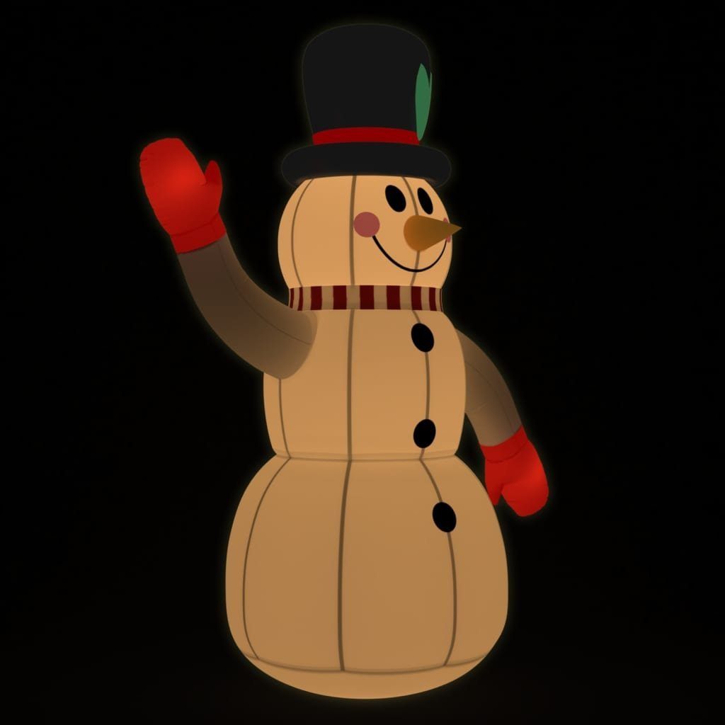 vidaXL Dekolicht 120 cm Aufblasbarer Schneemann mit LEDs 120 cm