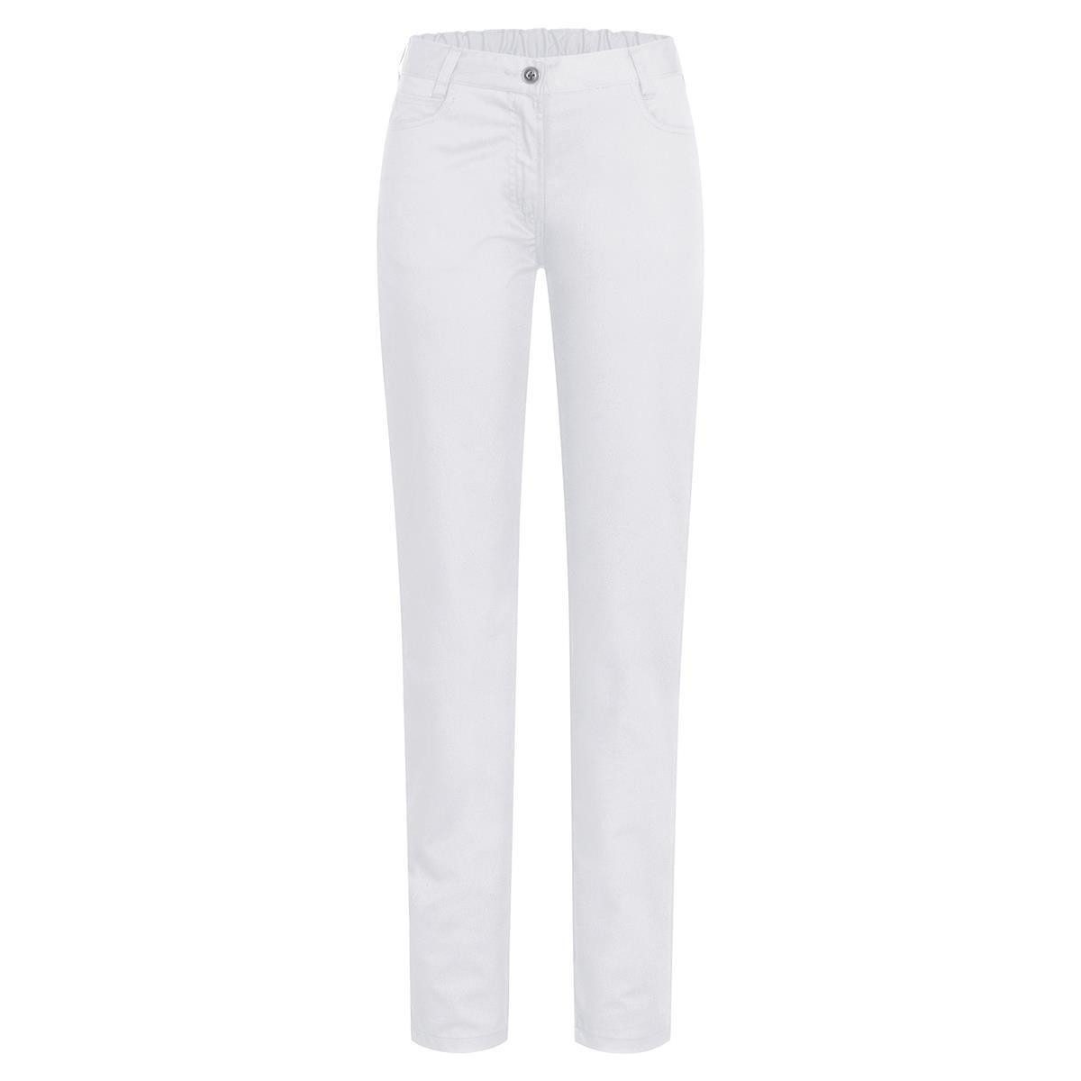 GREIFF 5-Pocket-Hose Greiff GASTRO MODA Damen-Hose 5-Pocket-Style Regular-Fit Weiß