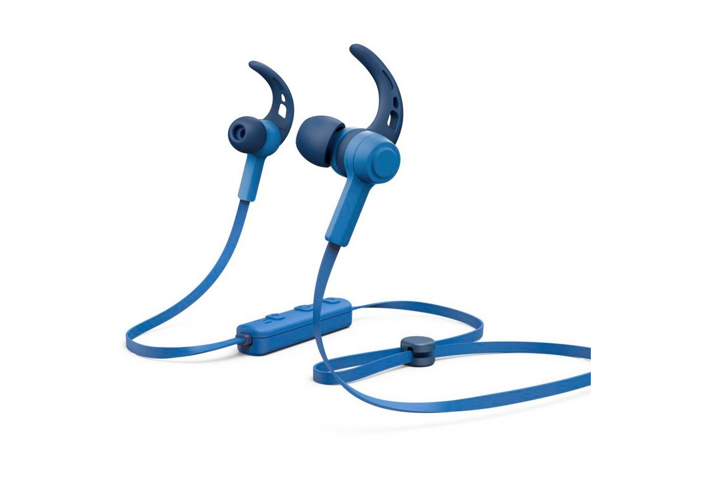 Hama Sport BT Kopfhörer Bluetooth Headset Ohrbügel Wireless-Headset (Anruffunktion, Bluetooth, Mikrofon, Wiedergabe-Steuerung, Bluetooth 5.0, Schweißfest, Anruf-Funktionen, Wiedergabe-Steuerung, mit Mikrofon)