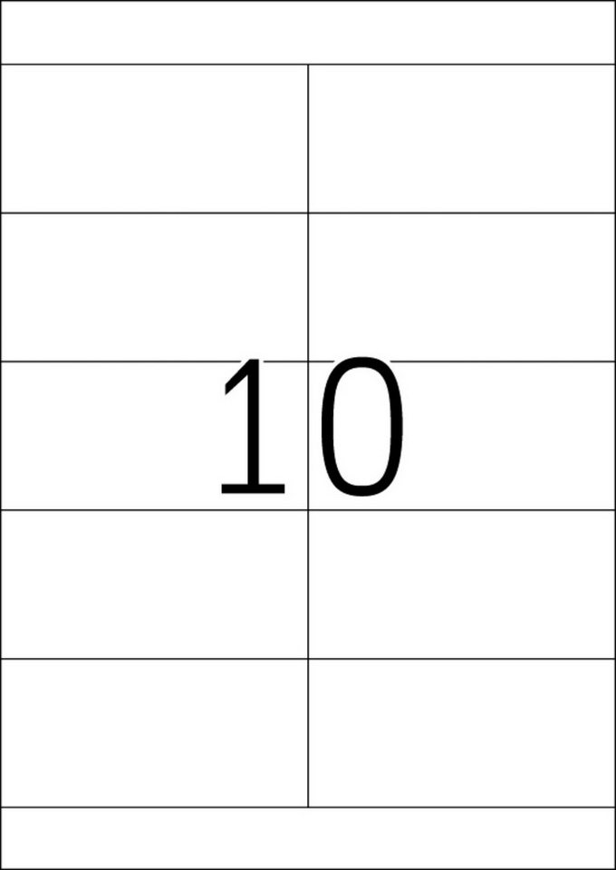 Thumbnail - HERMA Etiketten Etiketten weiß 105x50,8mm Premium A4 VE=1000 Stück