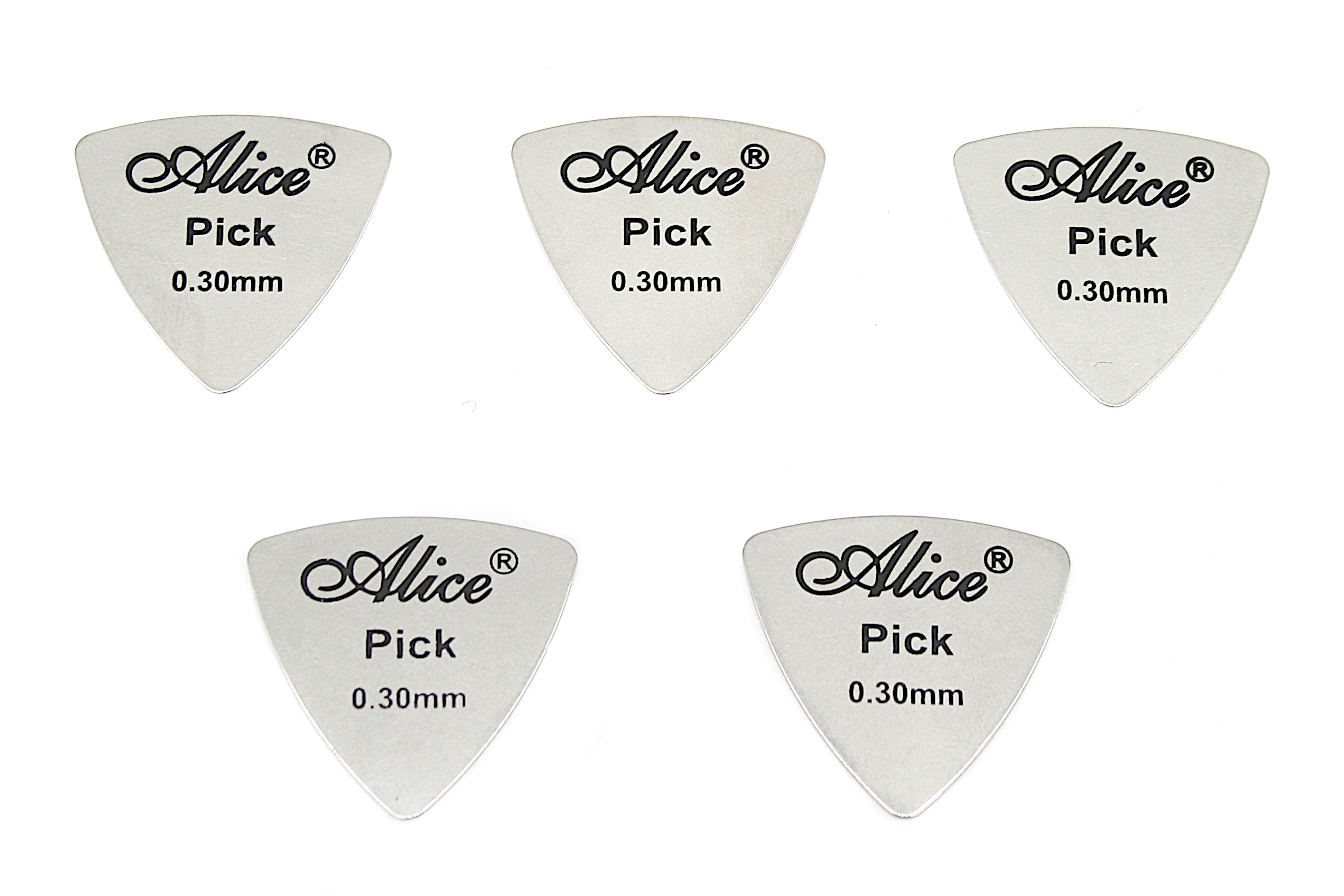 Leuchtklang Plektrum Alice Gitarrenplektren Metall Bass Gitarre Plektrum Plektren