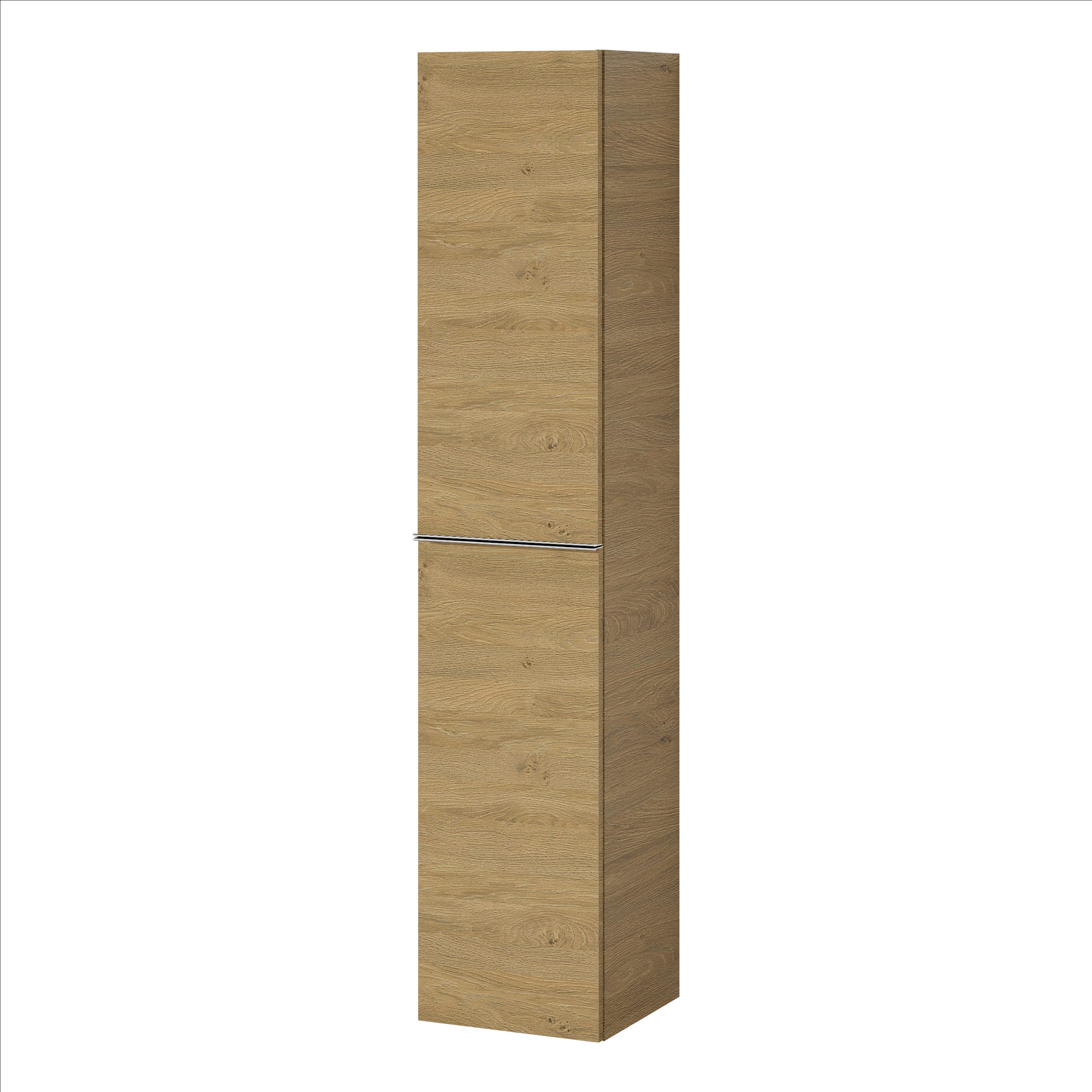 Bernstein Hochschrank LAVOA (Komplett-Set, 35 cm x 170 cm x 35 cm / Hochschrank / Badschrank / Hochregal) Farbe & Griff wählbar / vormontiert / wasserfest / flexible Montage