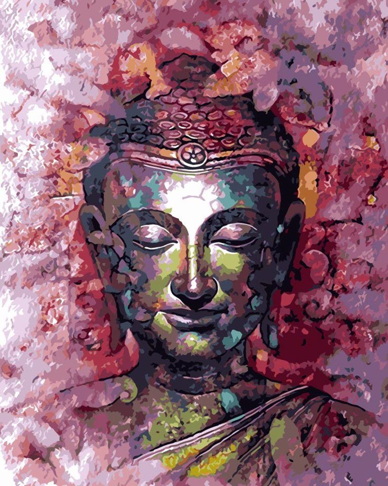 digitCUBE Раскрась по номерам Ausmalbild 40x50cm auf Rahmen (Paint by Numbers), Malset