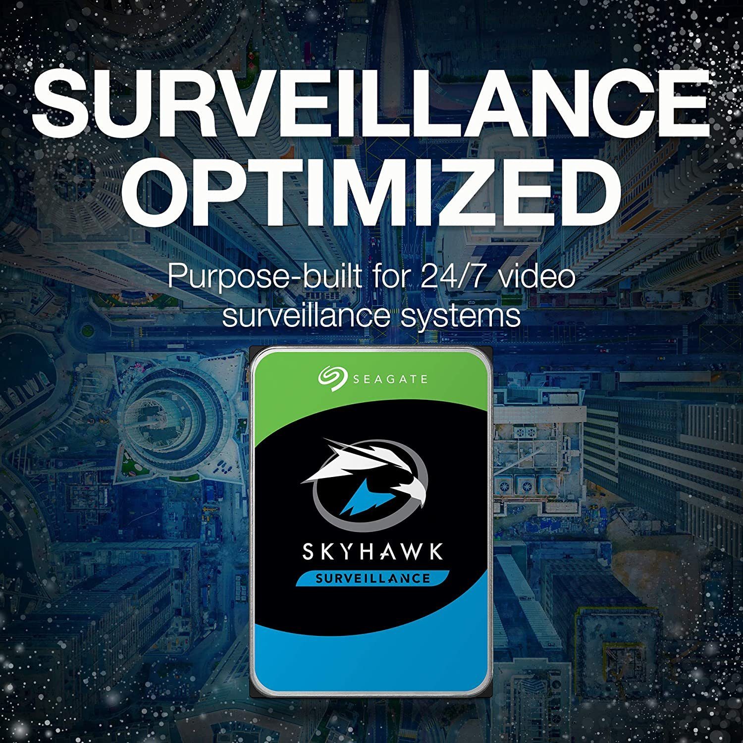 Seagate SEAGATE ST4000VX007 4 TB Skyhawk Festplatte interne HDD-Festplatte