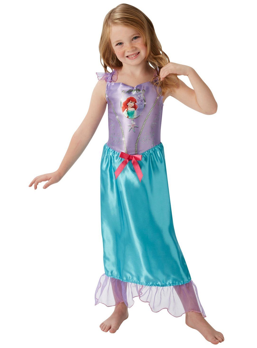 Rubie´s Prinzessin-Kostüm Disney Prinzessin Arielle Faschingskostüm Kinder, Sommerliches Meerjungfrauen-Kleid