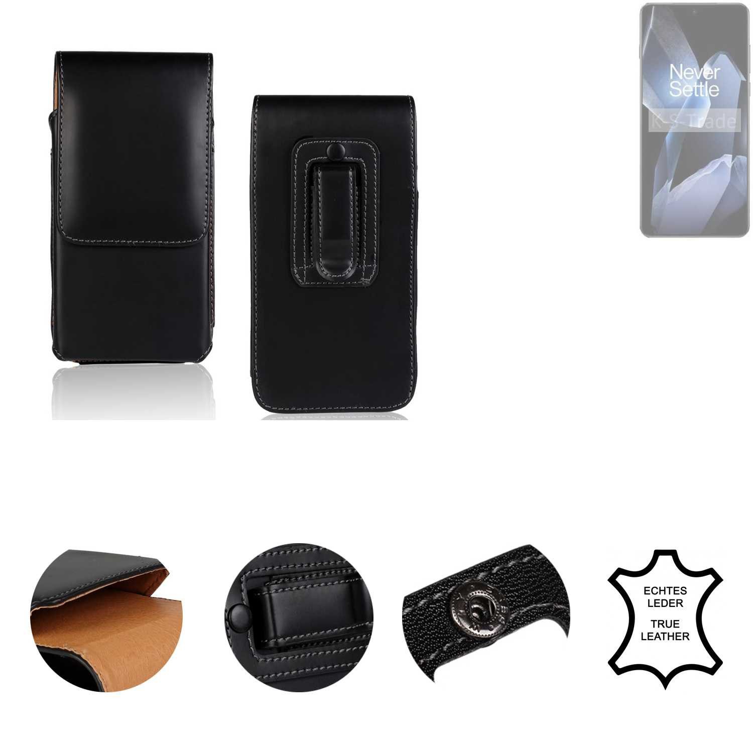 K-S-Trade Handyhülle für OnePlus 13, Holster Gürteltasche Handy Hülle Schutzhülle Handyhülle Leder