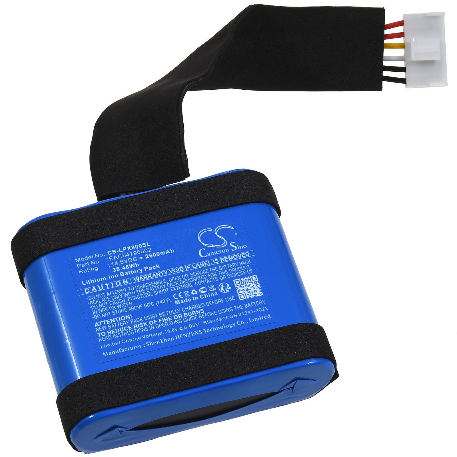 Powery Akku für LG XBoom XG8T Akku 2600 mAh (14.8 V)