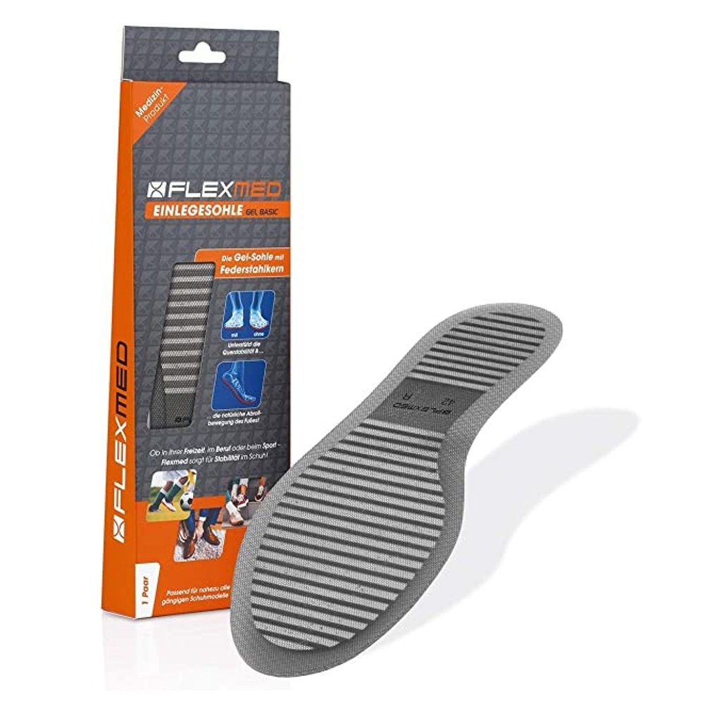 Produktbild von Pedimend Orthopädische Einlegesohlen Für Fußgewölbe, Gel-Einlagen Für