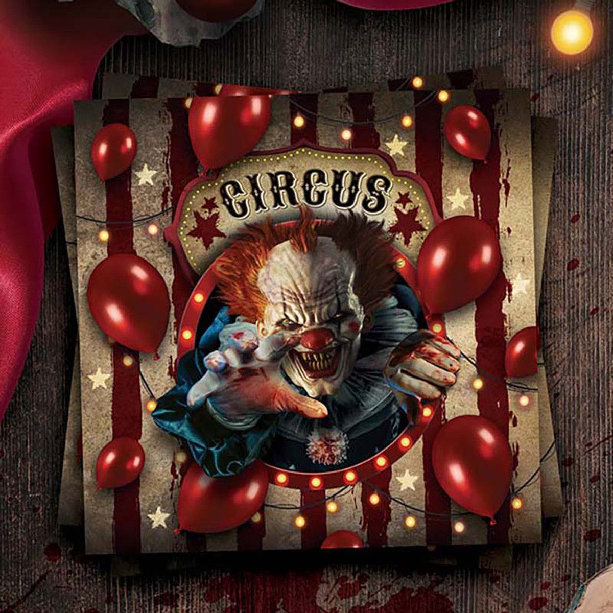 Fiestas Guirca Hängedekoration 'Horror Clown', Servietten günstig online kaufen