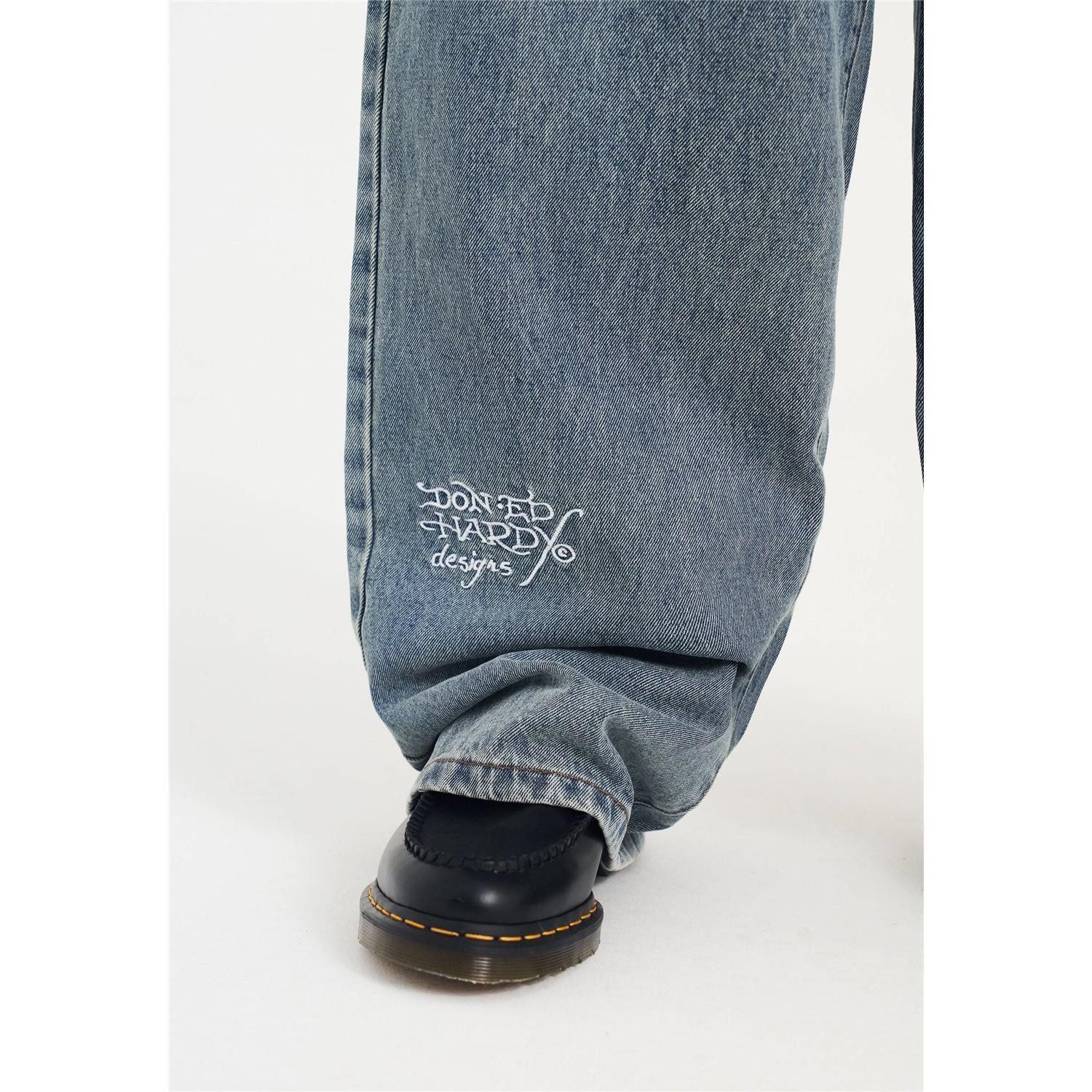 Ed Hardy Loose-fit-Jeans Jeans Ed Hardy Skull Trousers Tattoo-Stil
