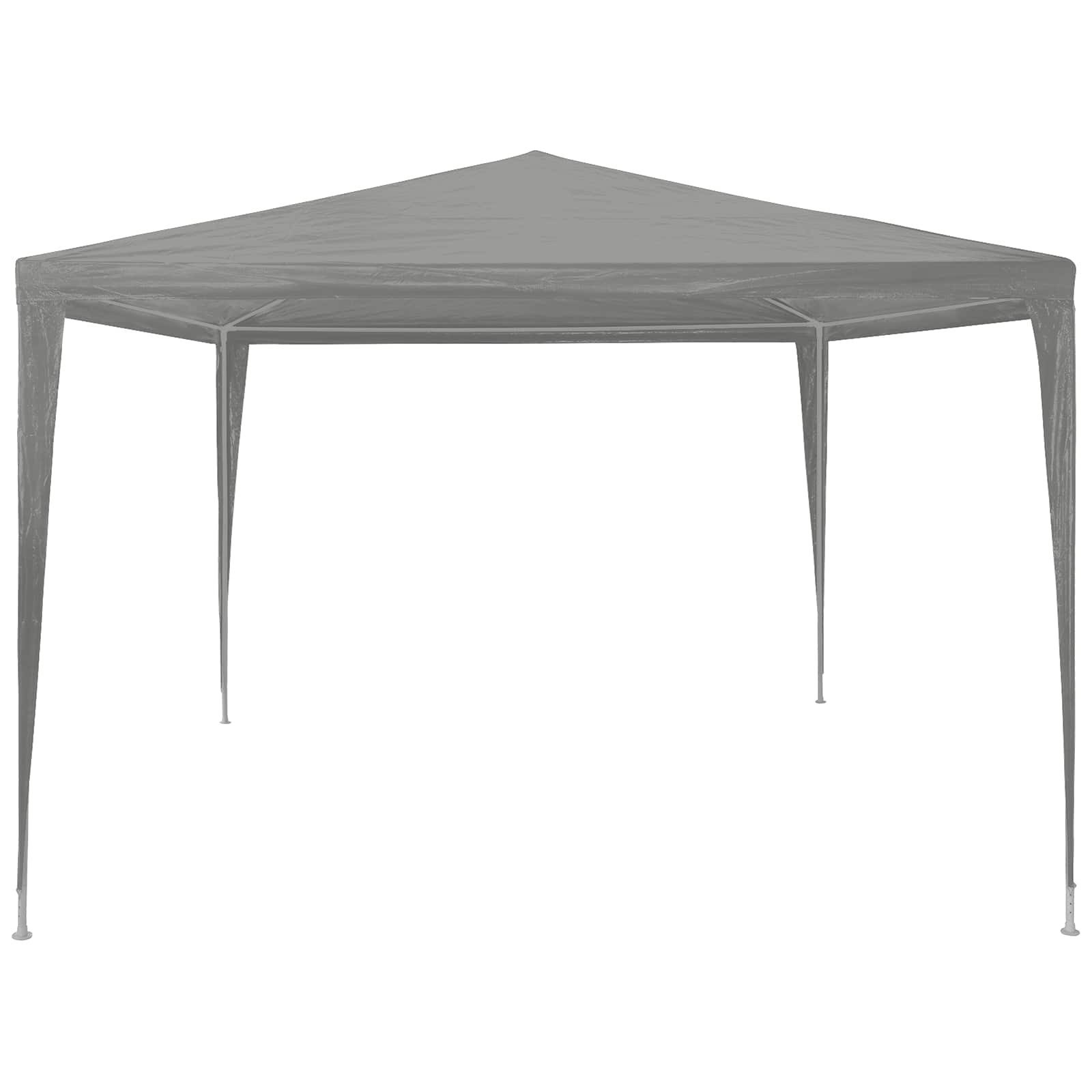 vidaXL Partyzelt Partyzelt Hellgrau 300 x 300 x 255 cm PE und Stahl