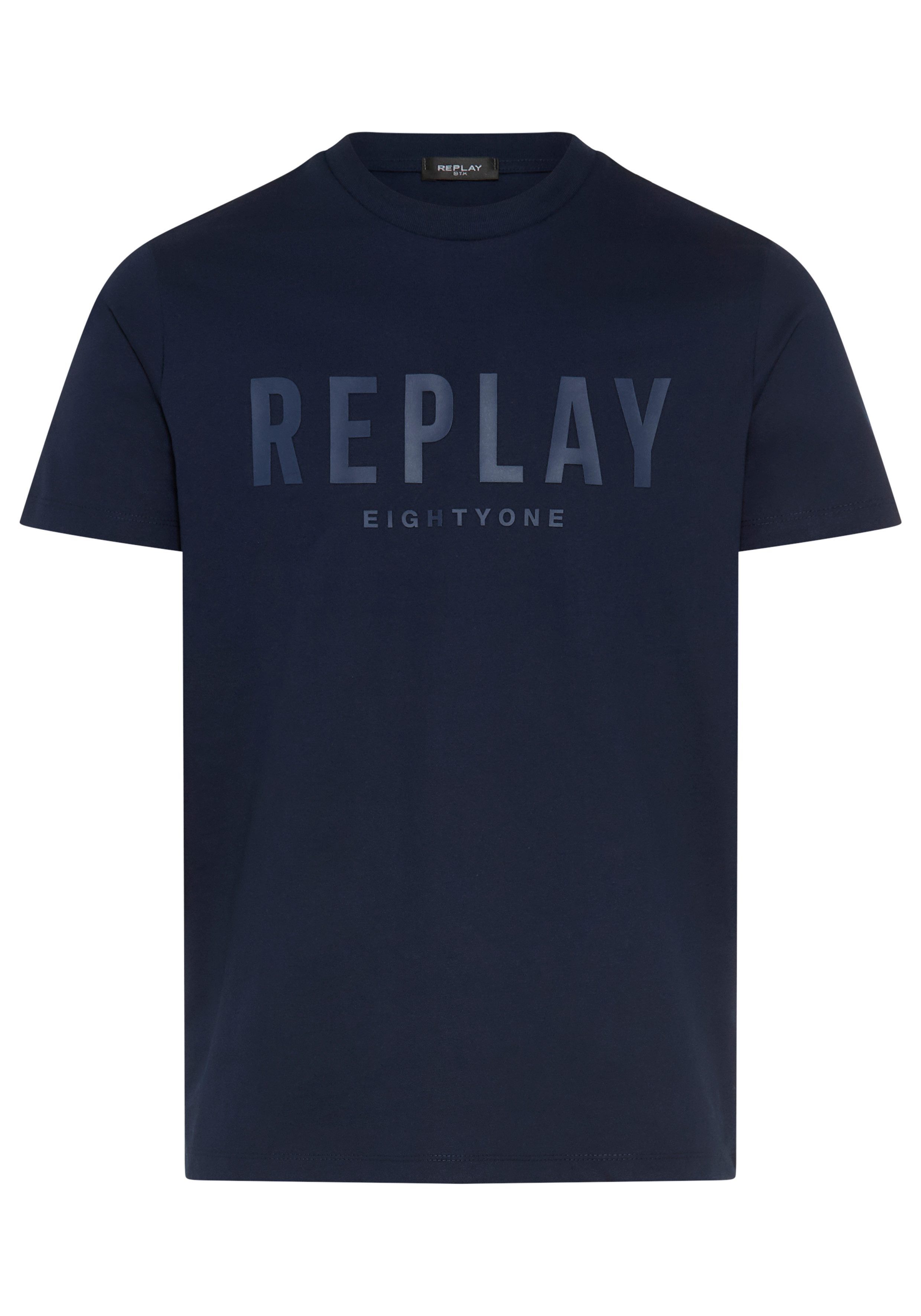 Replay T-Shirt Baumwoll-Qualität, Logoschriftzug günstig online kaufen