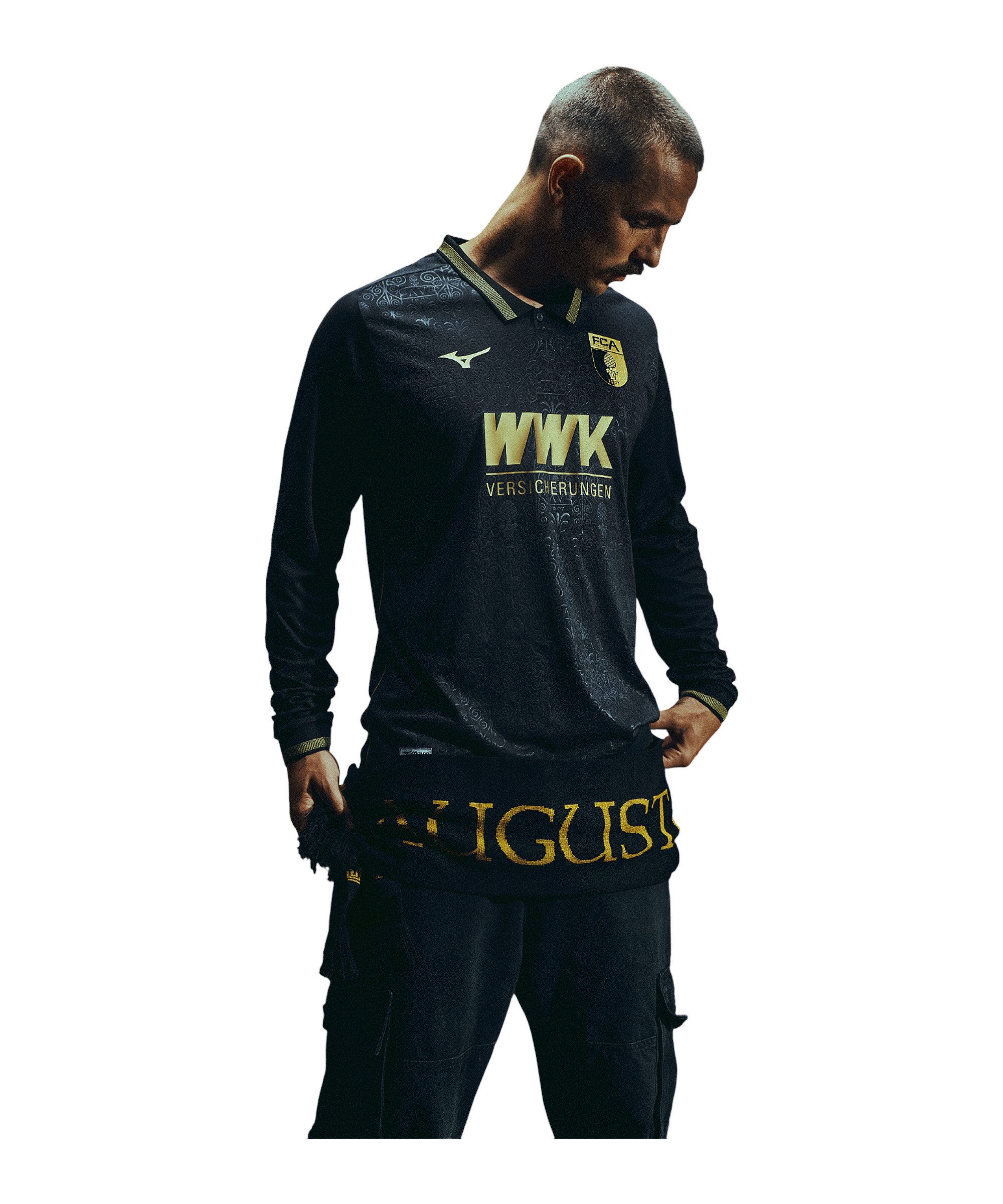 Mizuno Fußballtrikot Mizuno FC Augsburg Longsleeve Trikot 3rd 2025/2026 1. Bundesliga