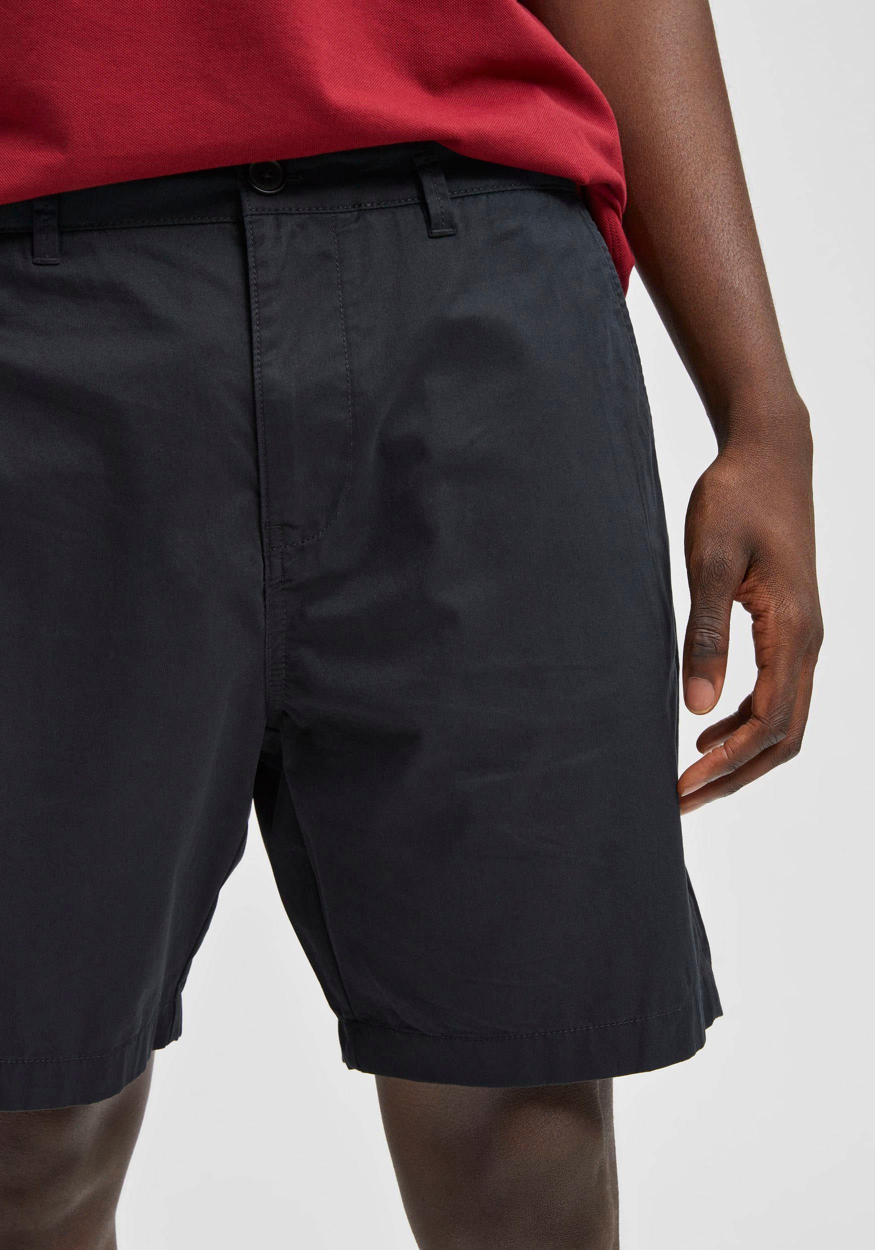 SLHCOMFORT-HOMME Chinoshorts W FLEX unifarben NOOS schwarz SHORTS SELECTED HOMME