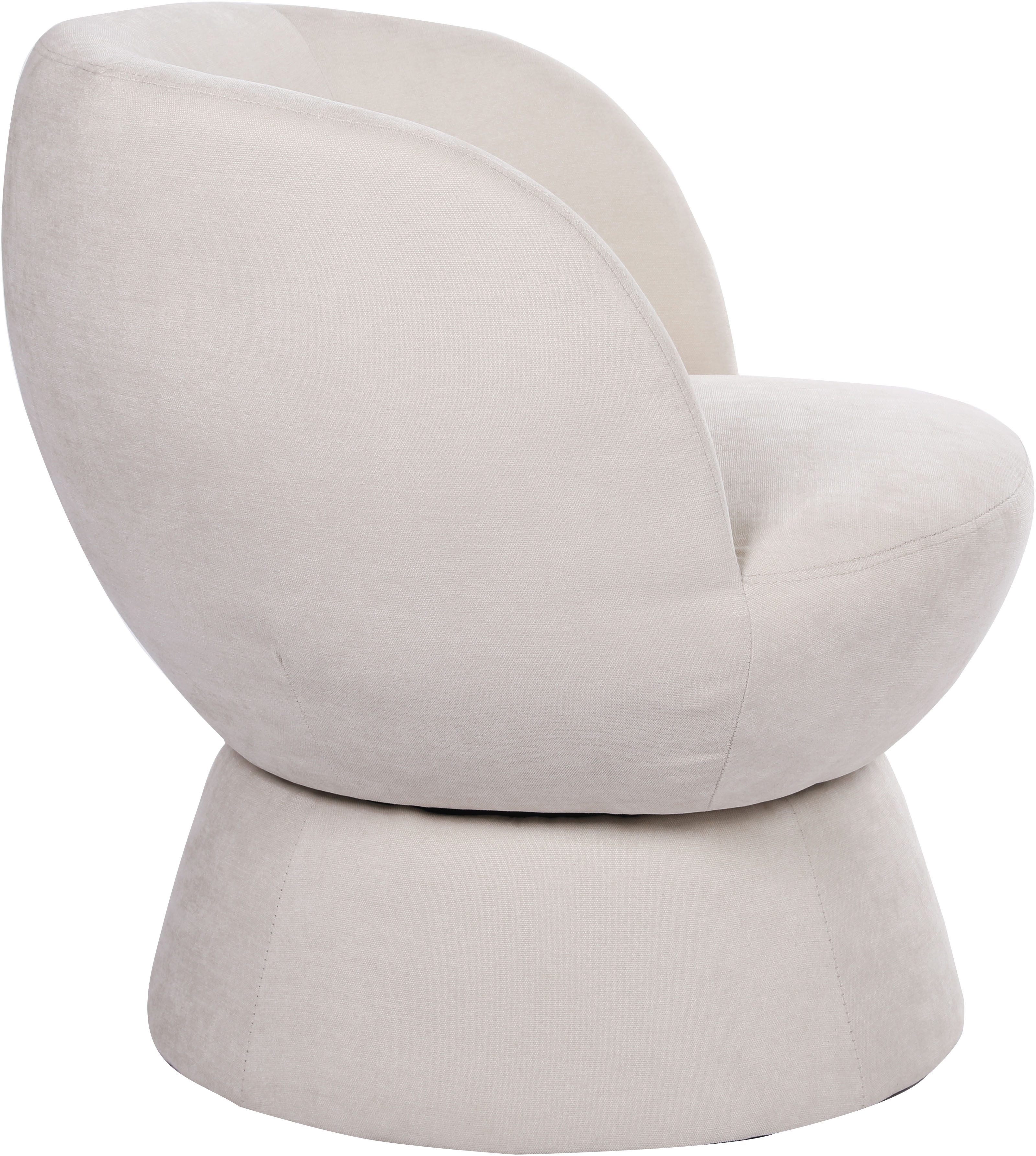OTTO home Drehsessel ZAZZA Lese-Sessel, TV-Sessel, Loungesessel, 360° drehbar, feiner Struktur-Bezug