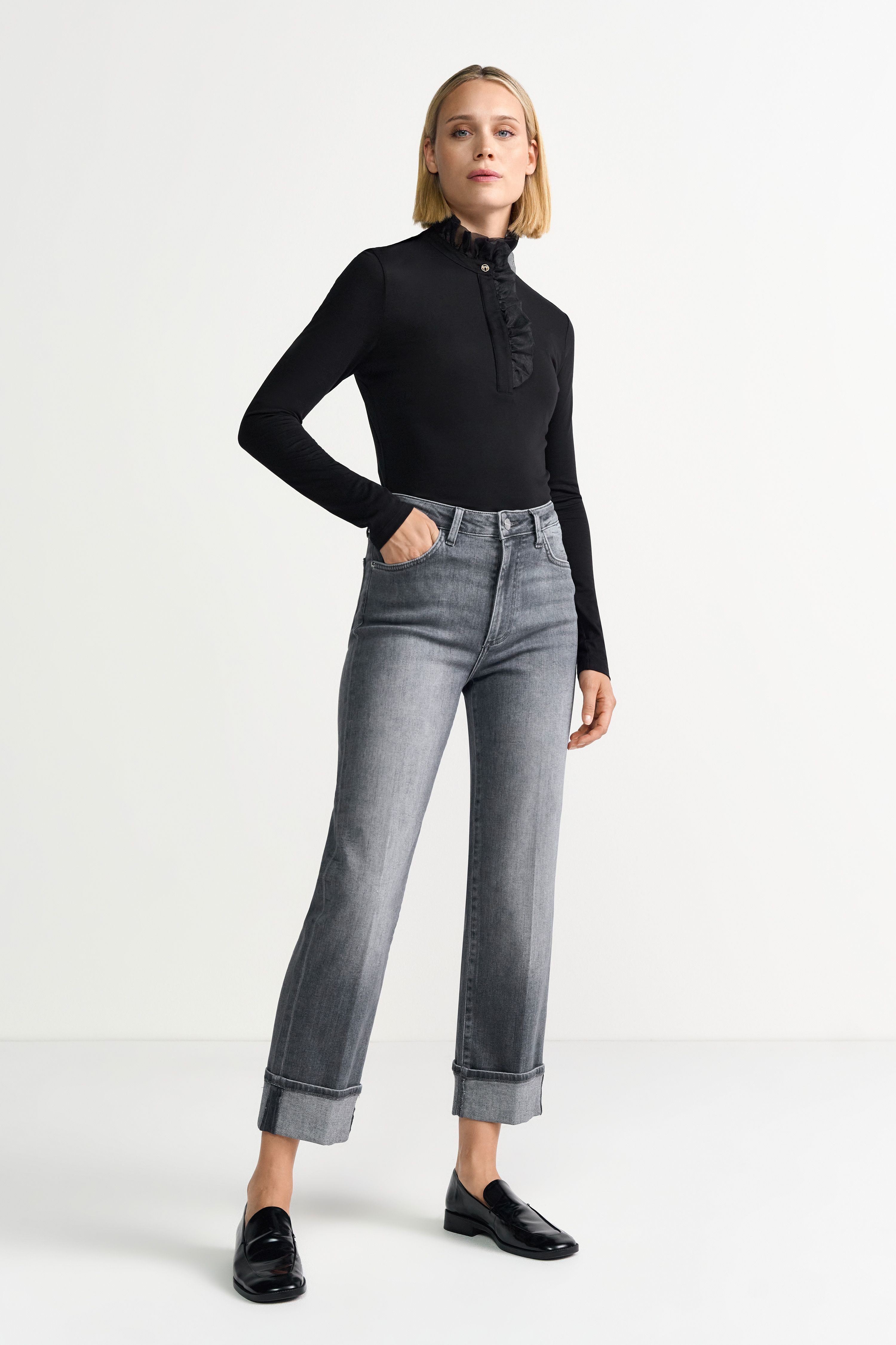 RICHROYAL 2-in-1-Langarmshirt günstig online kaufen