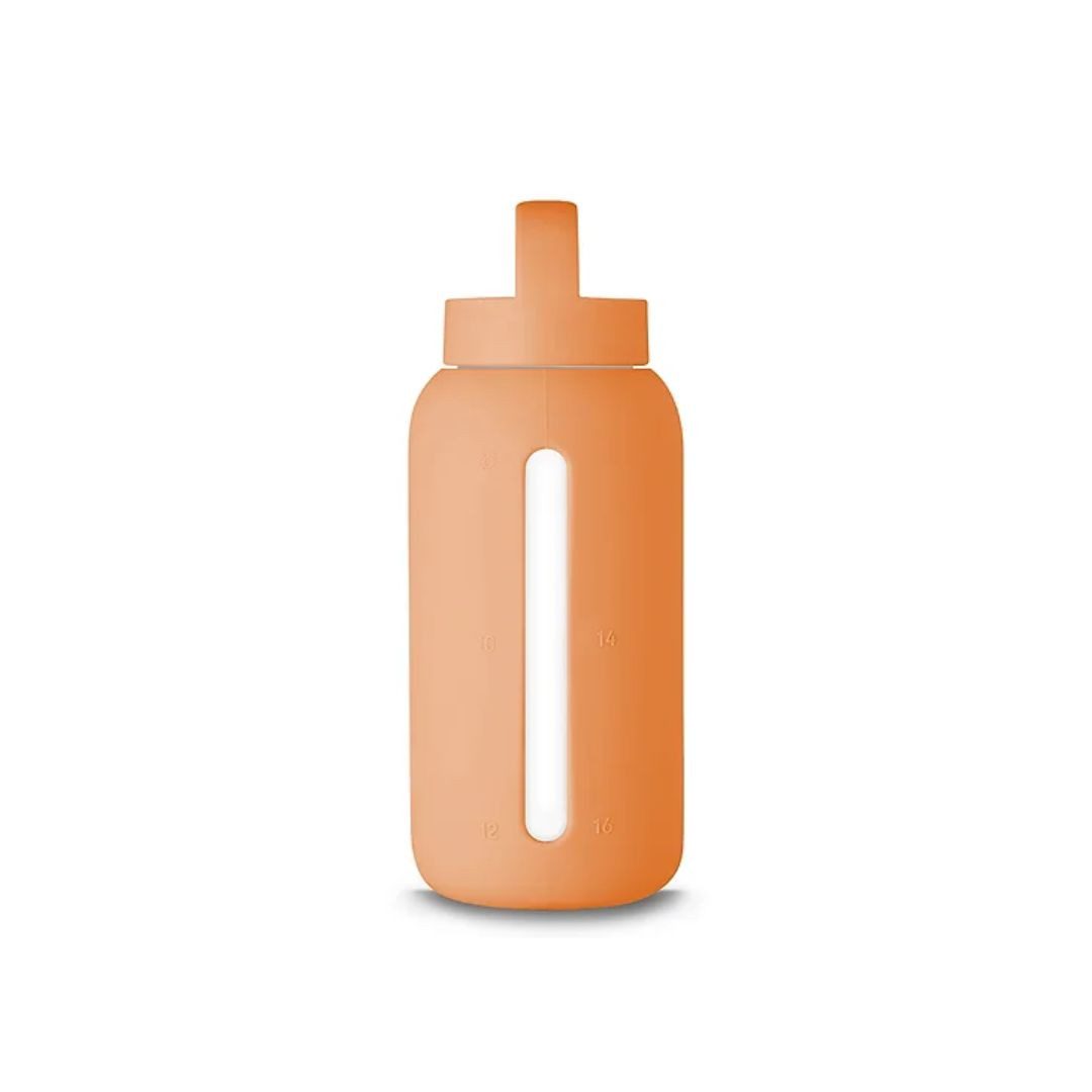 suebidou Trinkflasche 720 ml moderne Wasserflasche Borosilikatglas robust hitzebeständig, Hochwertiges Borosilikatglas