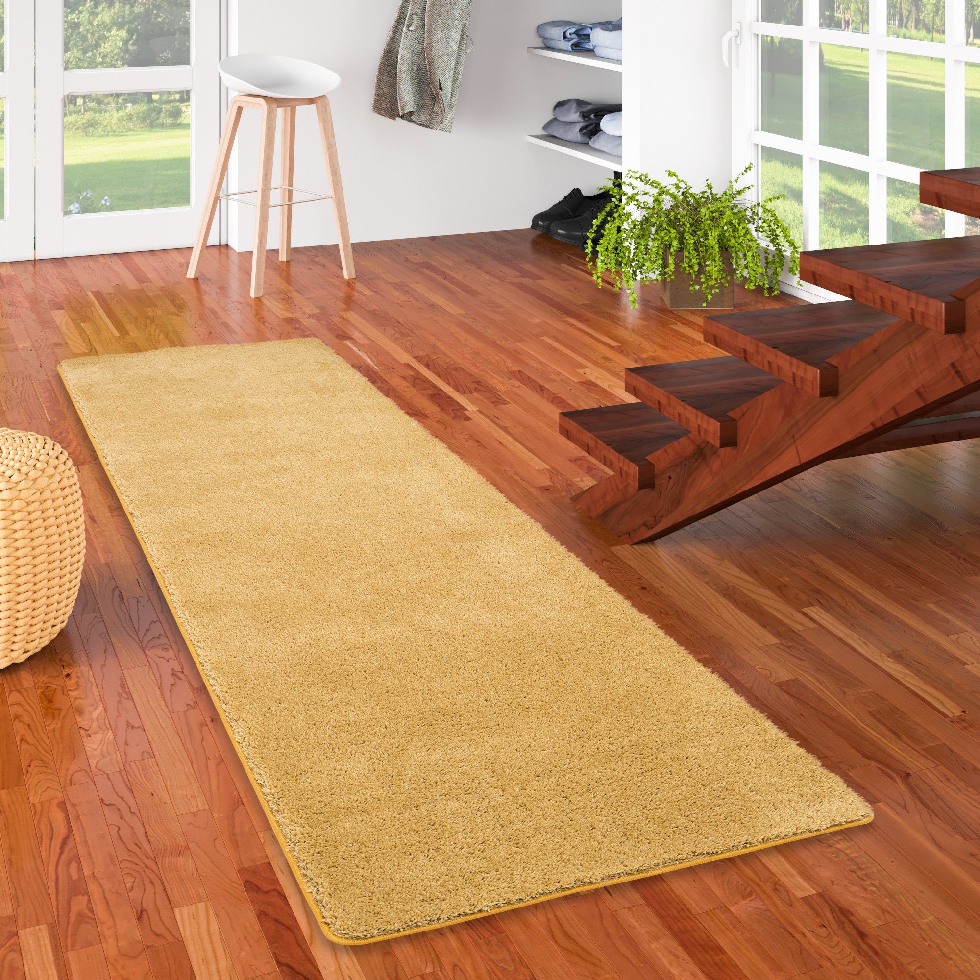 Snapstyle Läufer Hochflor Shaggy Läufer Teppich günstig online kaufen