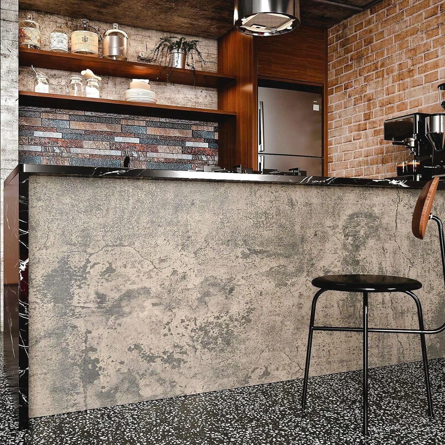 HomeBella Mustertapete Selbstklebende Tapete Betonoptik Moderne Wandfolie i günstig online kaufen