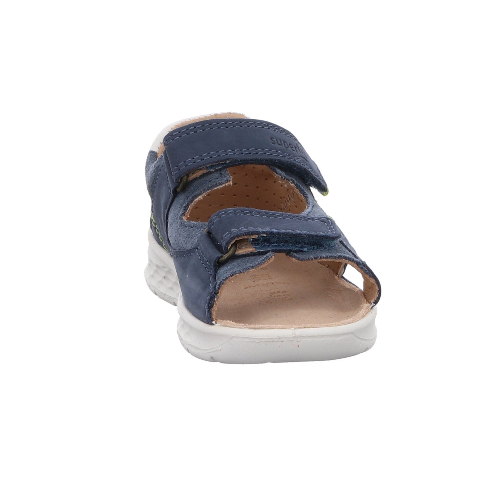 Sandalen Schuhe Sandale Kinderschuhe Superfit Lederkombination Sandale blau-mittel Jungen Lagoon