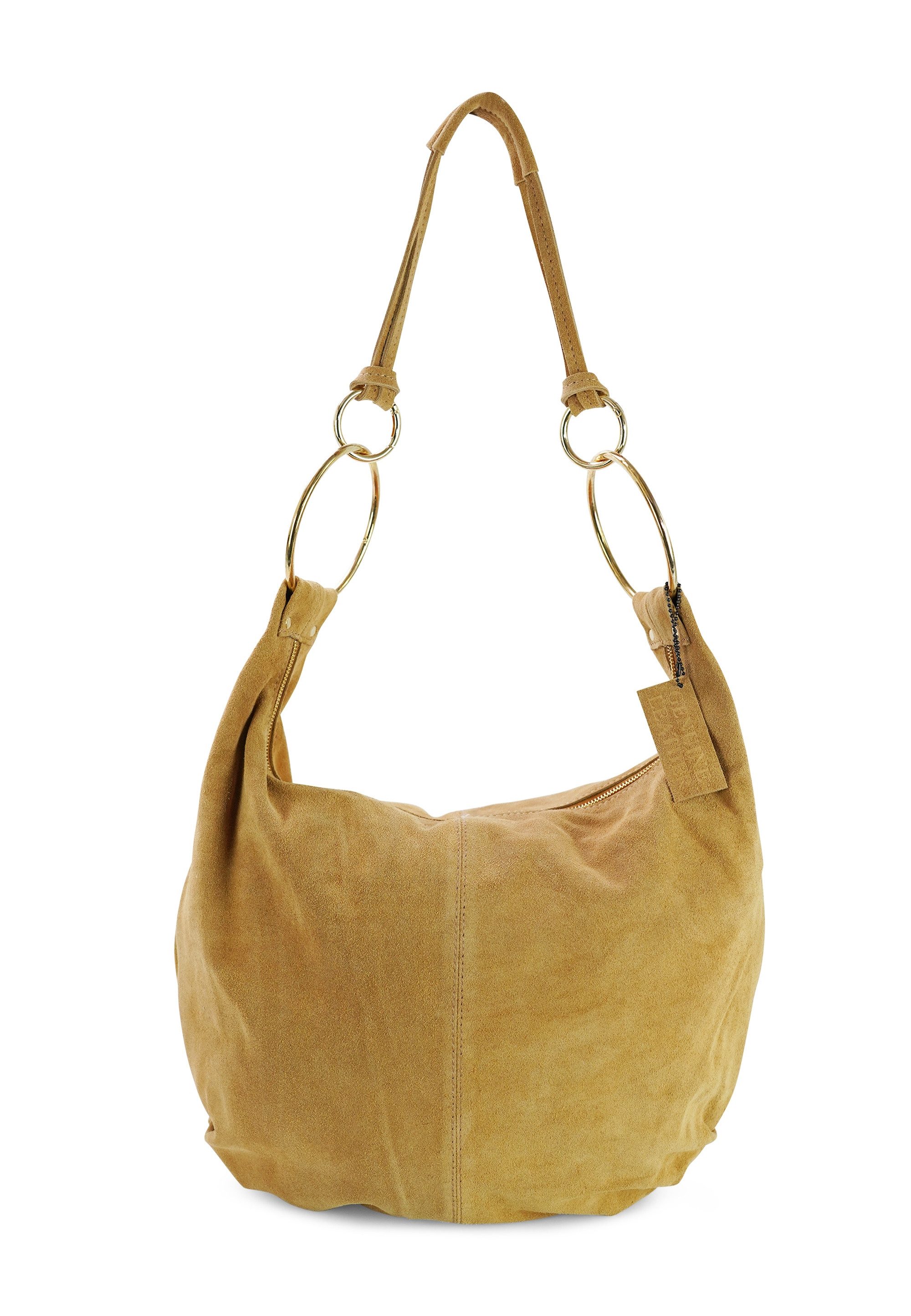 Harpa Schultertasche BOHO, aus echtem Wildleder