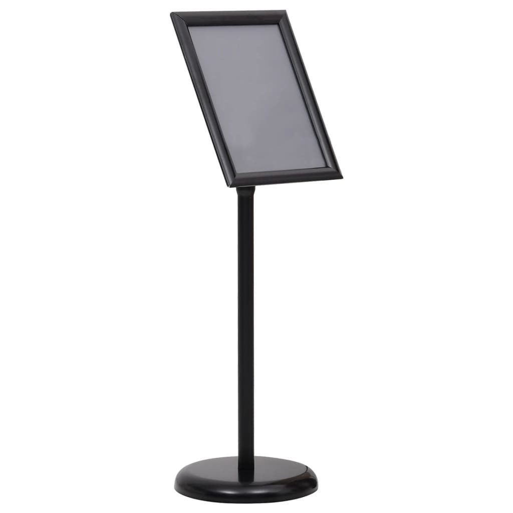 vidaXL Vitrine A4-Plakatständer Schwarz Aluminiumlegierung günstig online kaufen