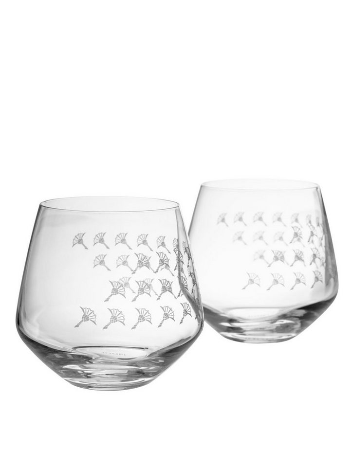Joop! Glas JOOP! LIVING - FADED CORNFLOWER Wasserglas 2er Set, Glas, Mit  elegantem Kornblumen-Verlauf als Dekor