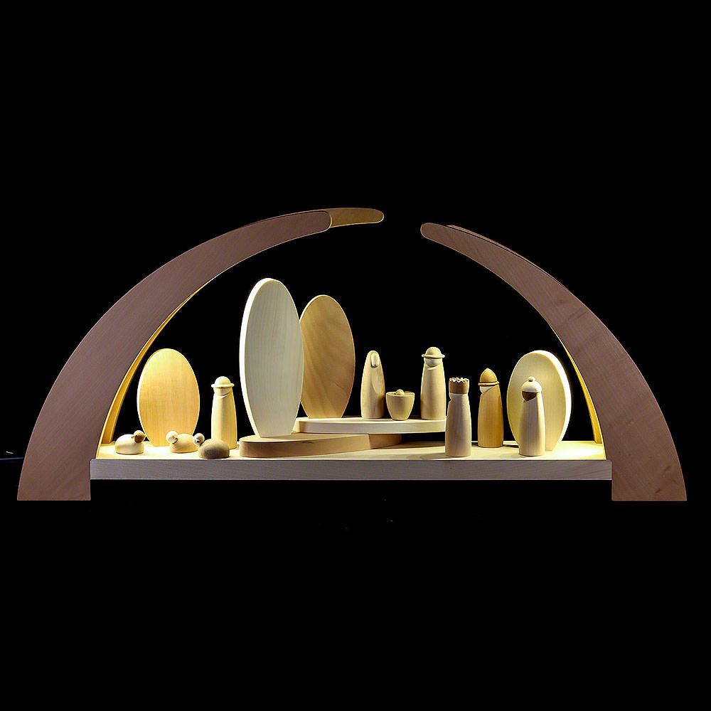 rauta Schwibbogen Schwibbogen mit Krippenfiguren (62x25cm) von Rauta