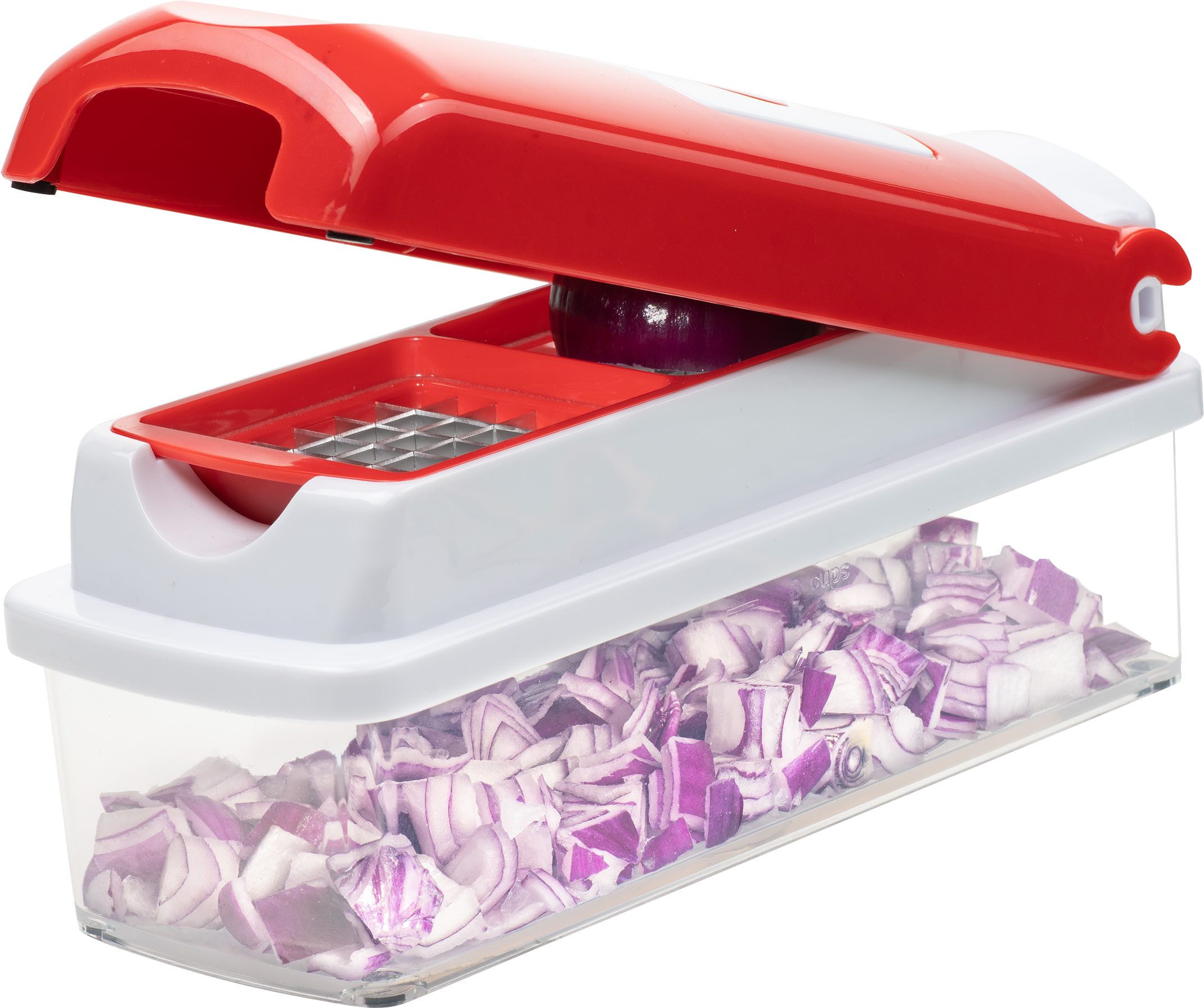 Genius Gemüseschneider Nicer Dicer Smart, inkl. Julietti, Set 16-tlg., Würfel, Stifte, Scheiben, Streifen, Viertel und Gehobeltes!