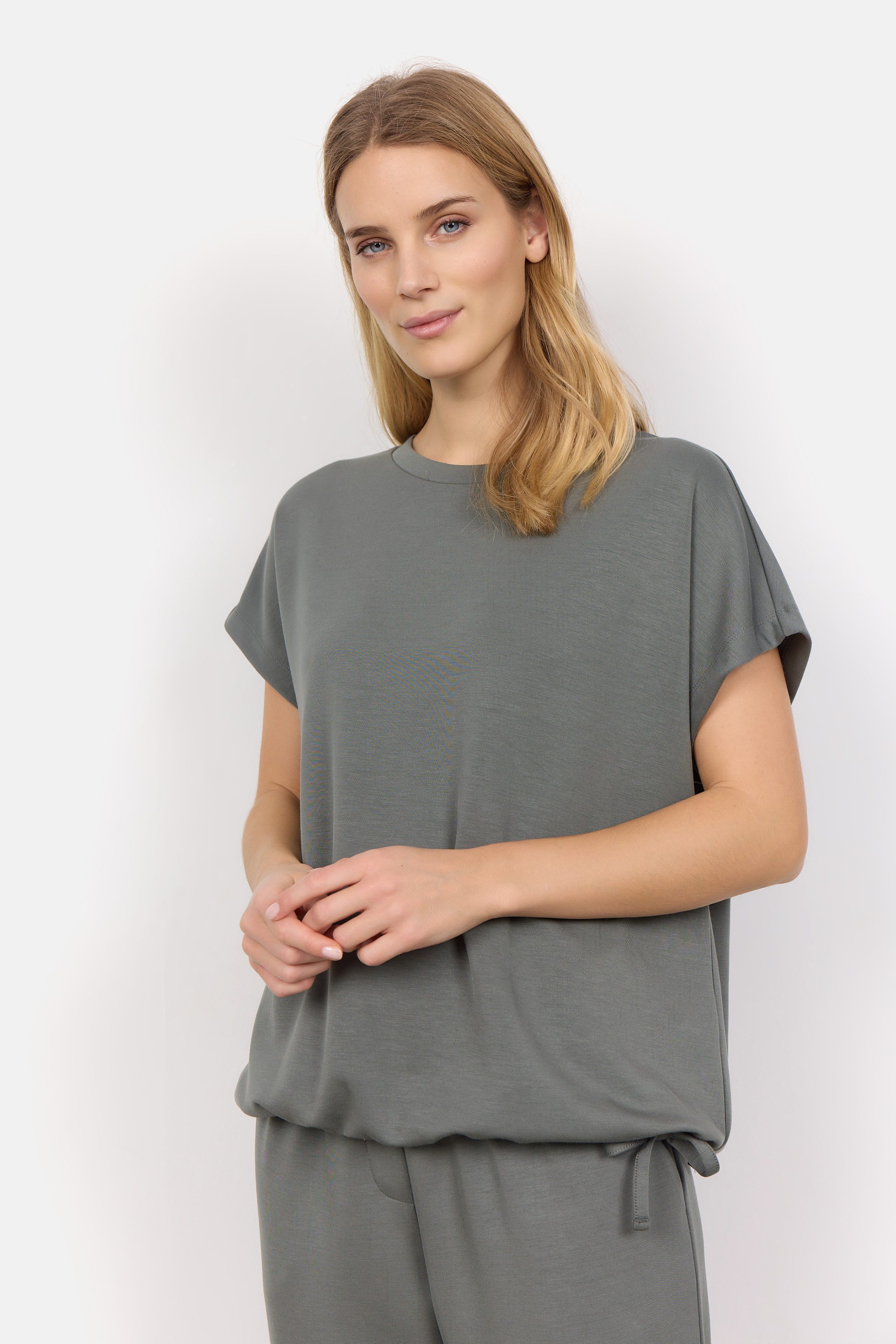 soyaconcept T-Shirt Soyaconcept T-Shirt SC-Banu in Misty (1-tlg) Tunnelzugbändchen