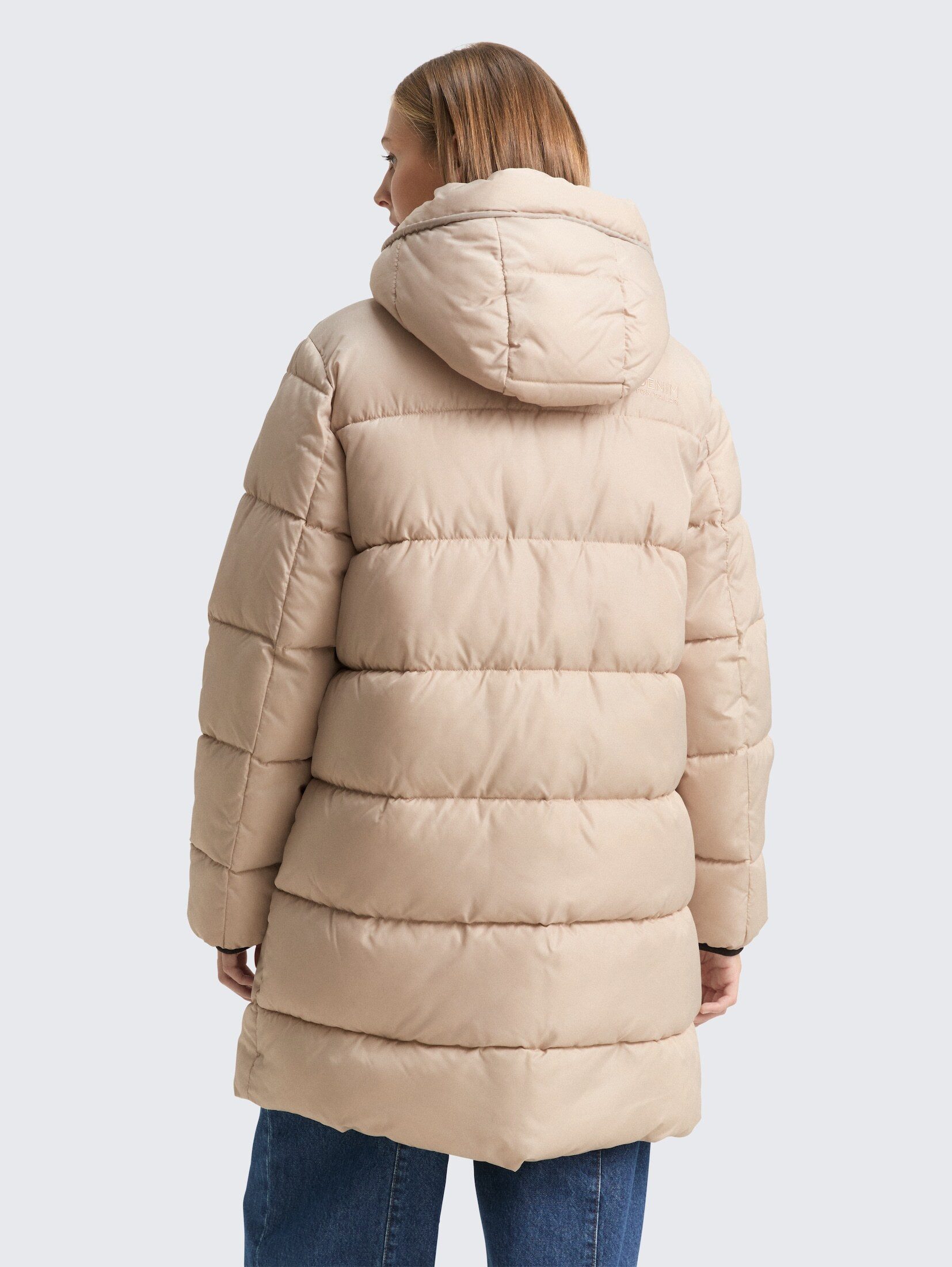 TOM TAILOR Denim Steppmantel Jacken Puffer-Mantel mit Kapuze