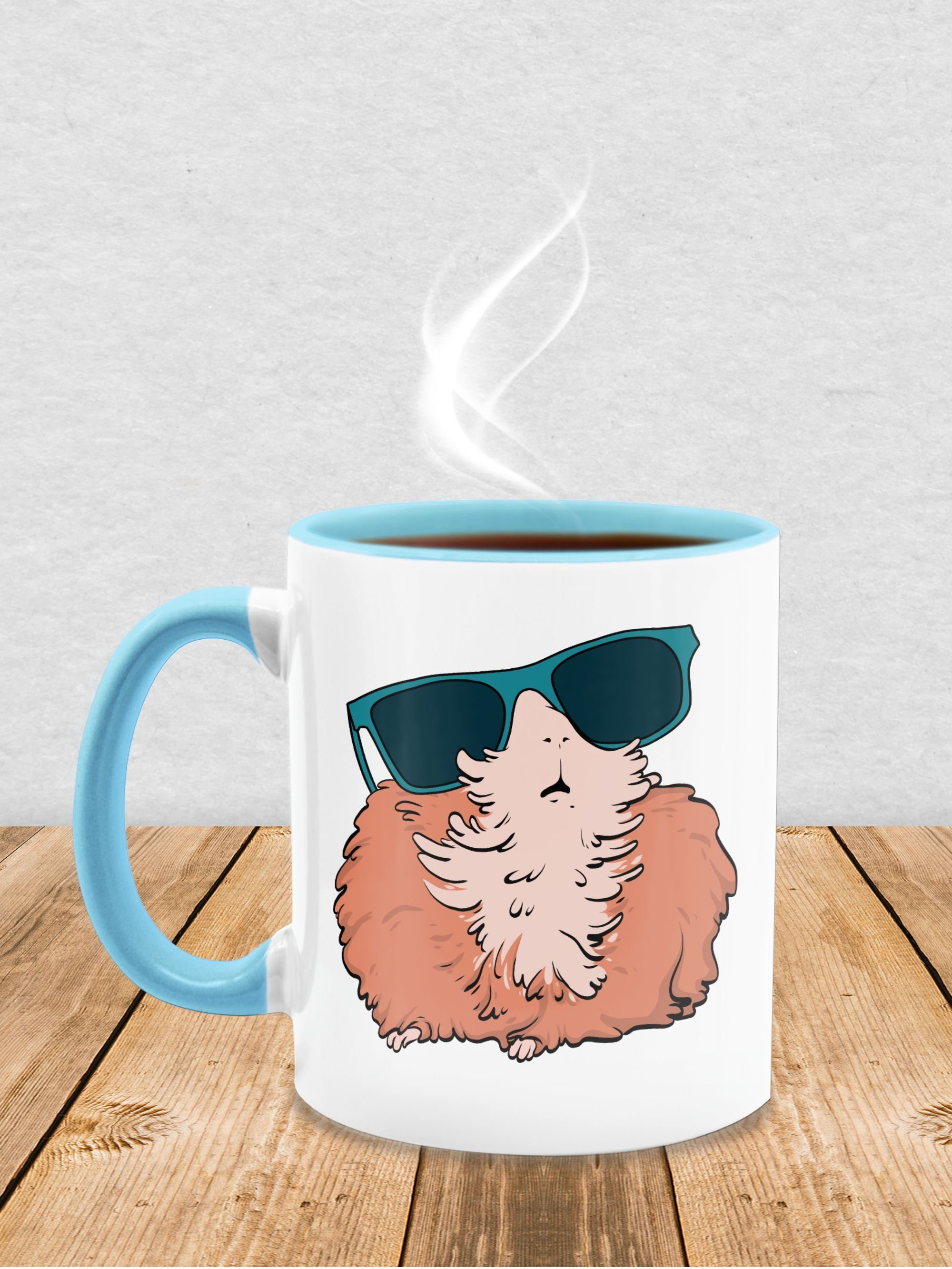 Hellblau 1 Tasse Statement Geschenke, Keramik, Meerschweinchen Shirtracer