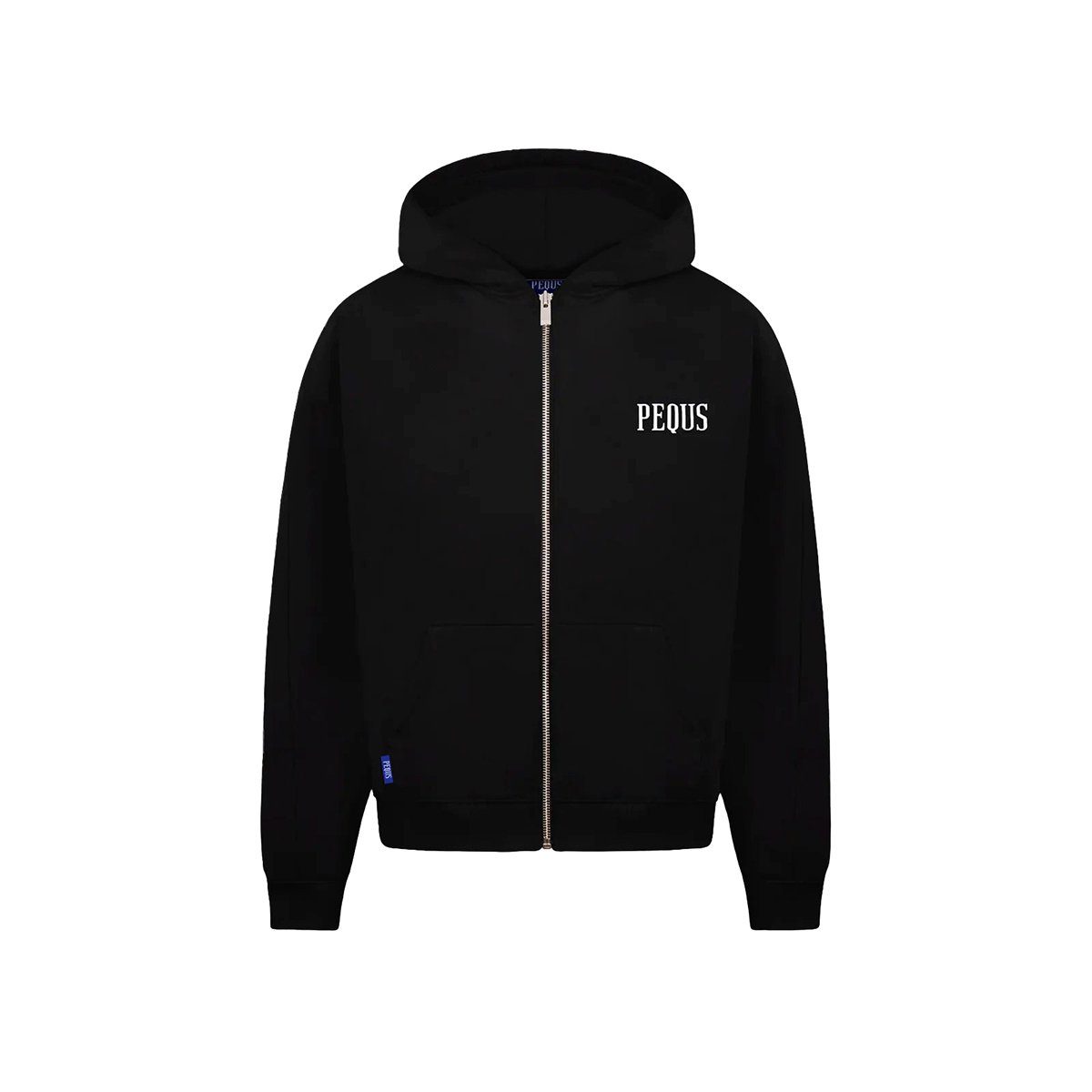 PEQUS Kapuzensweatjacke Chest Logo M