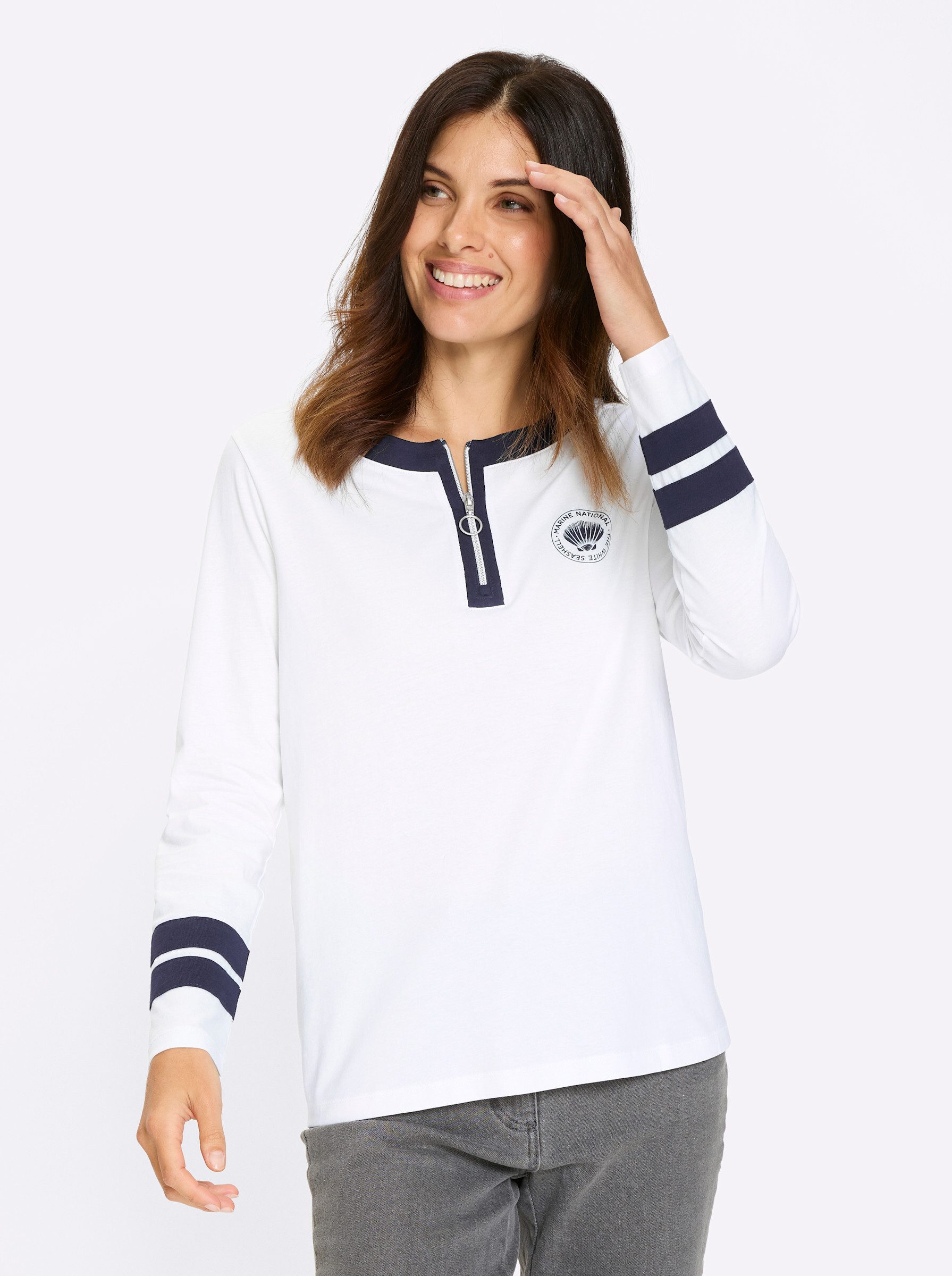 Sieh an! T-Shirt Langarmshirt günstig online kaufen