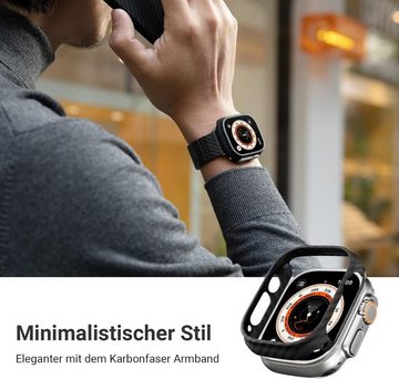 Fangqi Smartwatch-Hülle Smartwatch Gehäuse -für Apple Watch Ultra 2/Ultra, 600D Aramidfaser